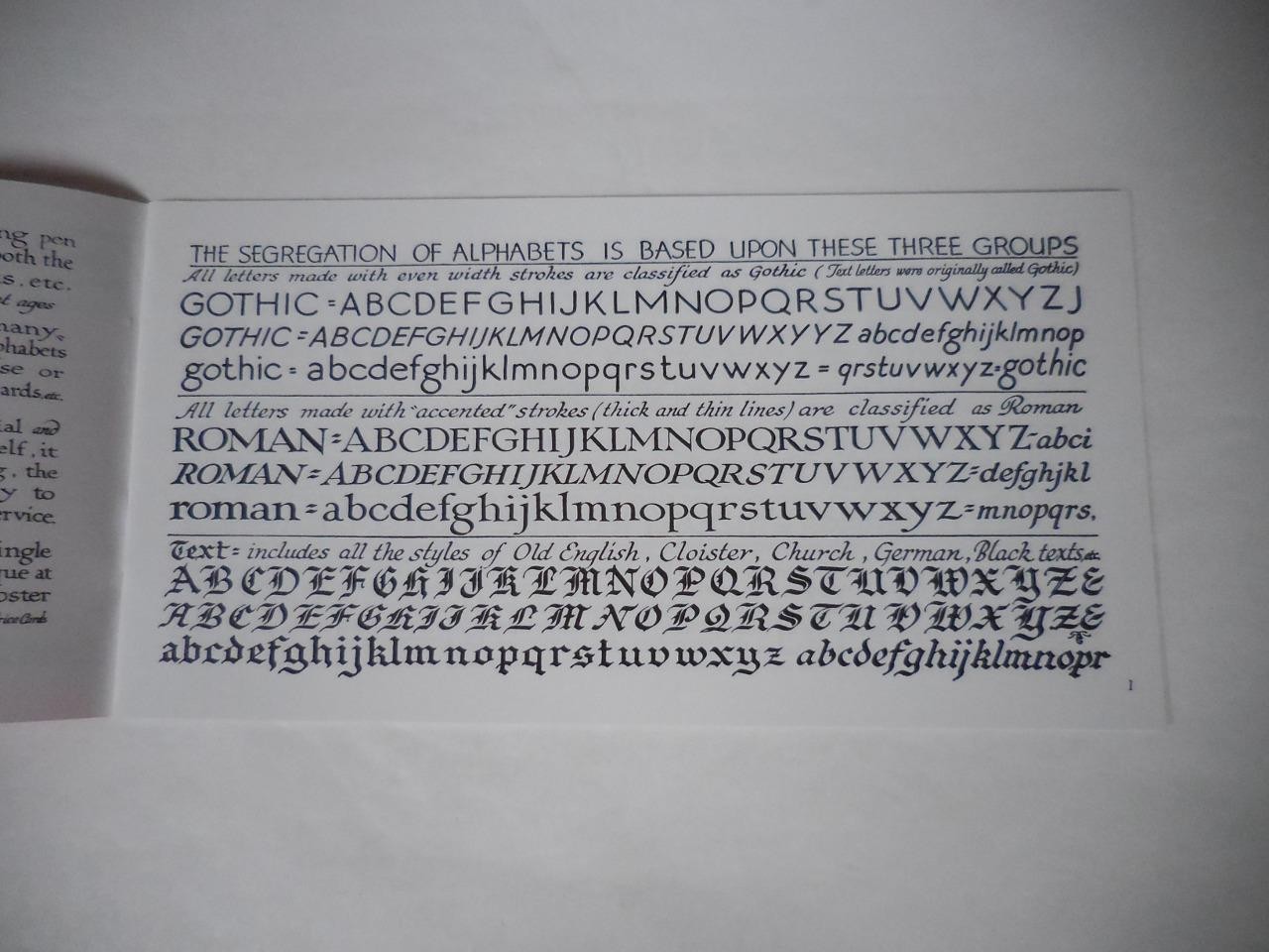 Speedball Elementary Alphabets by Ross F. George, Font Writing Book