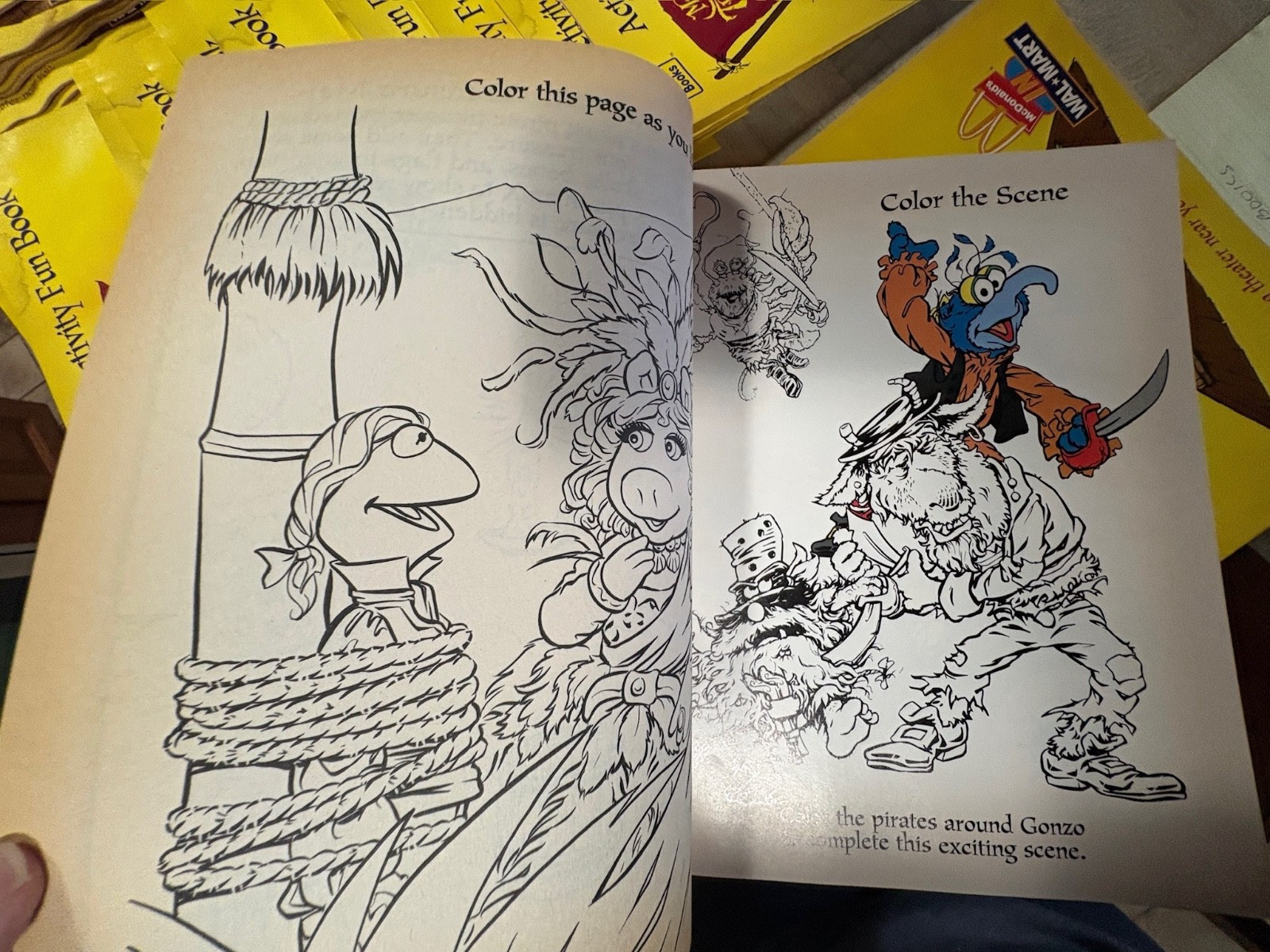 Lot of 103 Muppet Treasure Island Activity Fun Book McDonalds 1996 Happy Meal