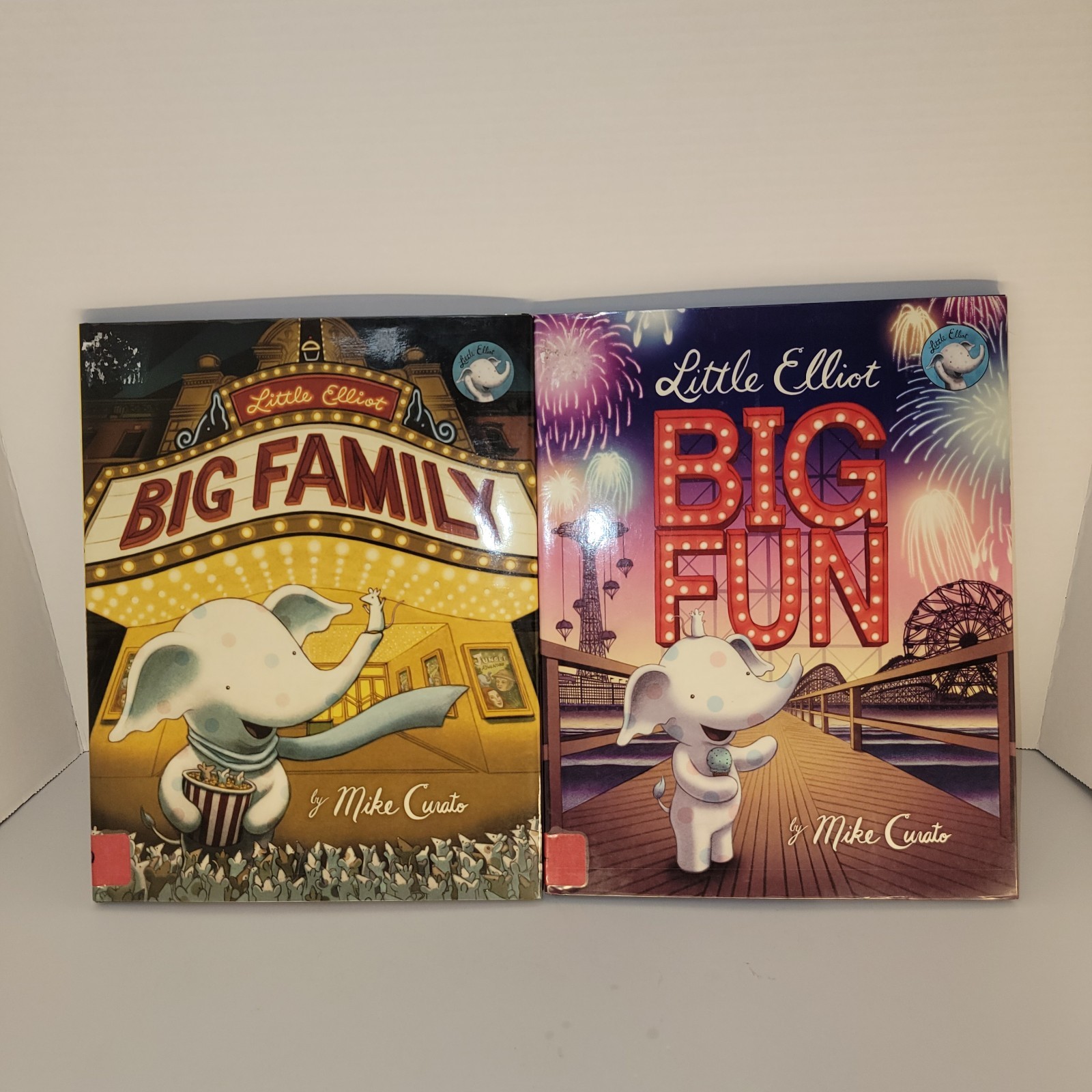 Little Elliot Big Family & Big Fun Mike Curato HC First Edition Kids Books Lot