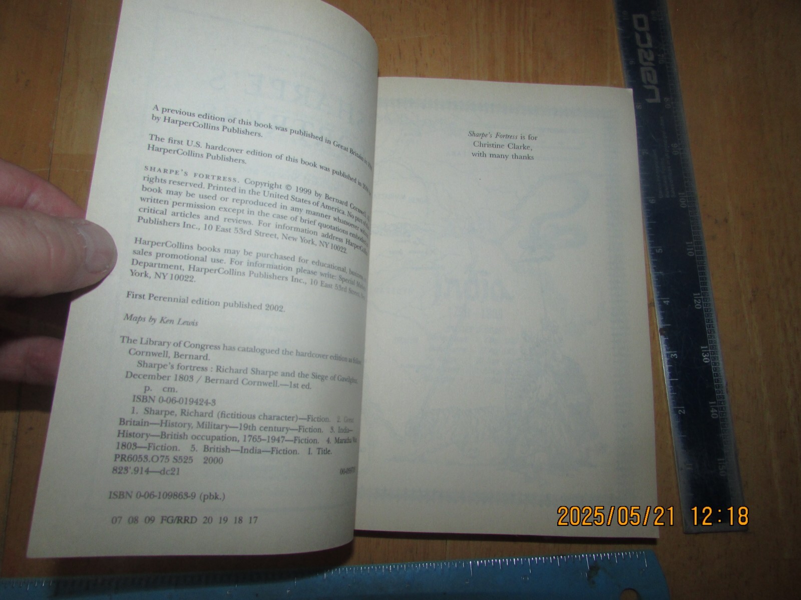 Sharpe’s Fortress : The Siege of Gawilghur, December 1803 by Bernard Cornwell