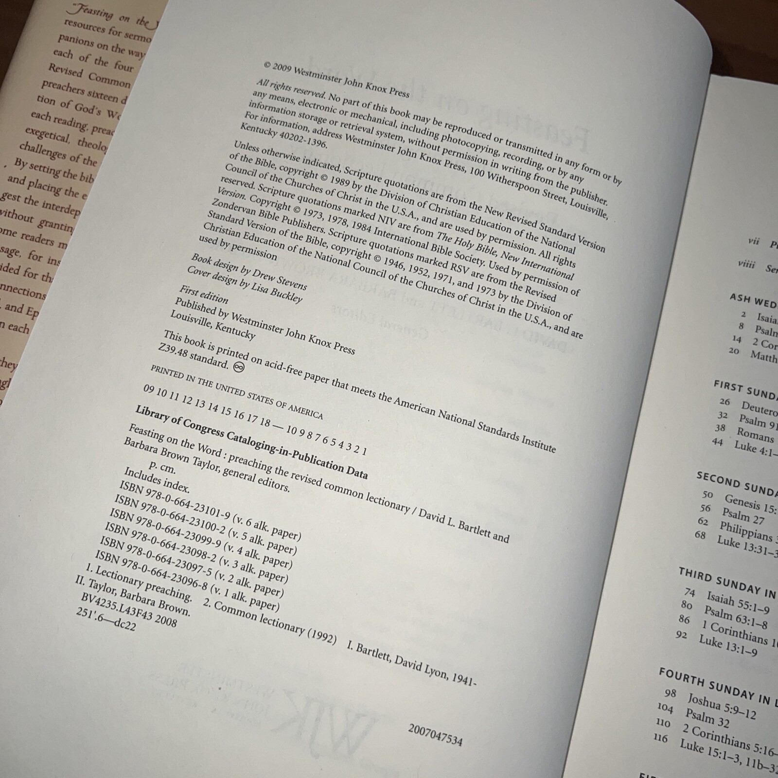 Feasting on The Word Year B Volumes 1 2 3 4 Preaching Lectionary Set HCDJ