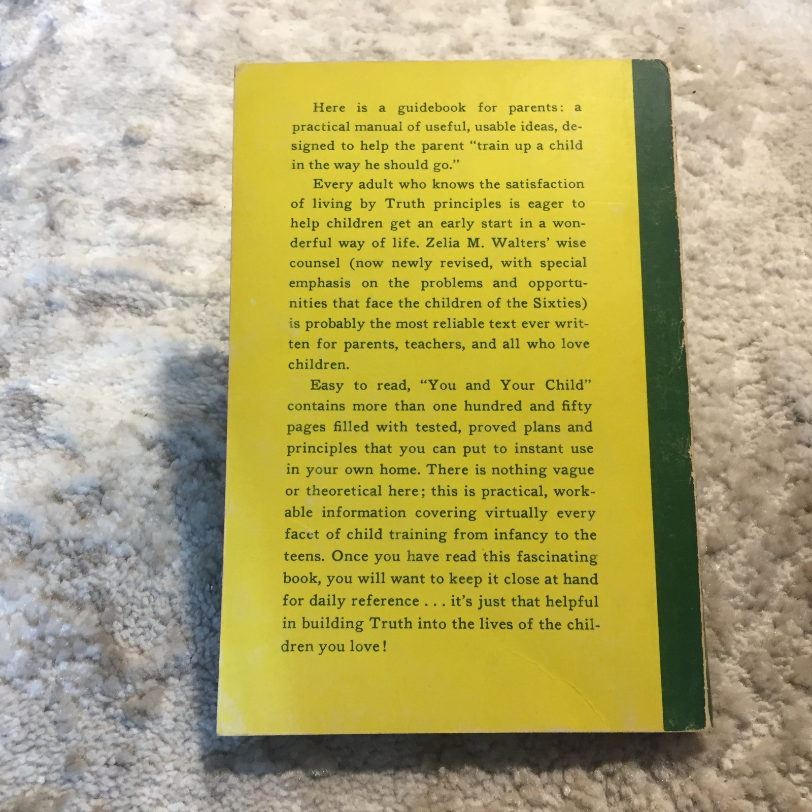 You And Your Child Zelia M Walters 1963 Unity School Of Christianity Parenting