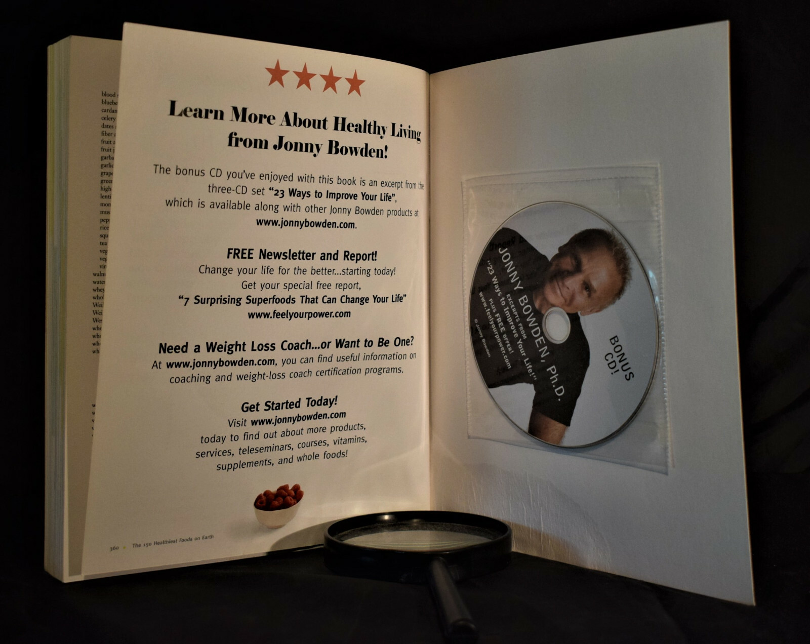 150 Healthiest Foods on Earth by Jonny Bowden pages 360 includes Bonus CD (PB)