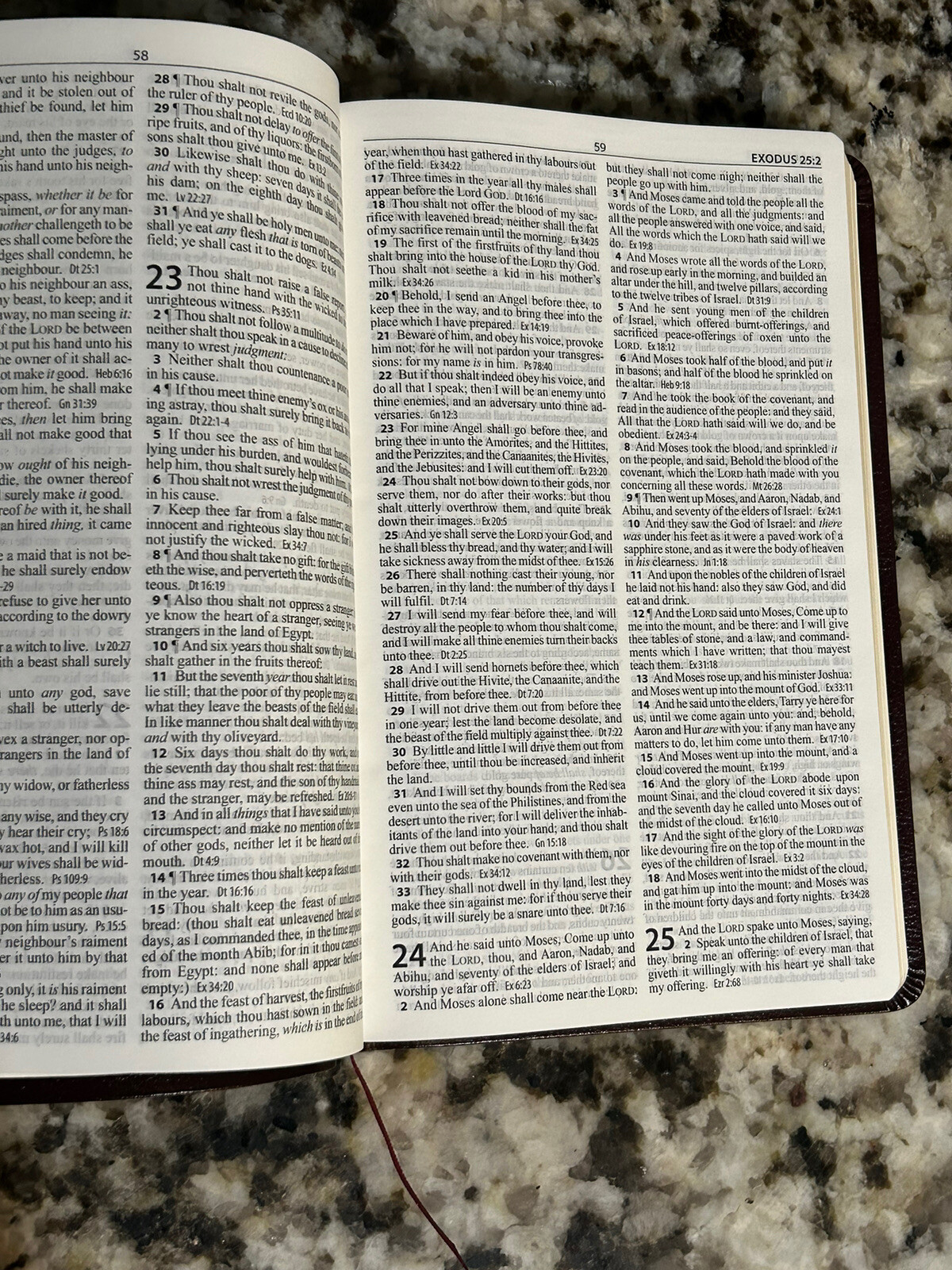 Holy Bible King James Version Hendrickson Thinline Reference Edition