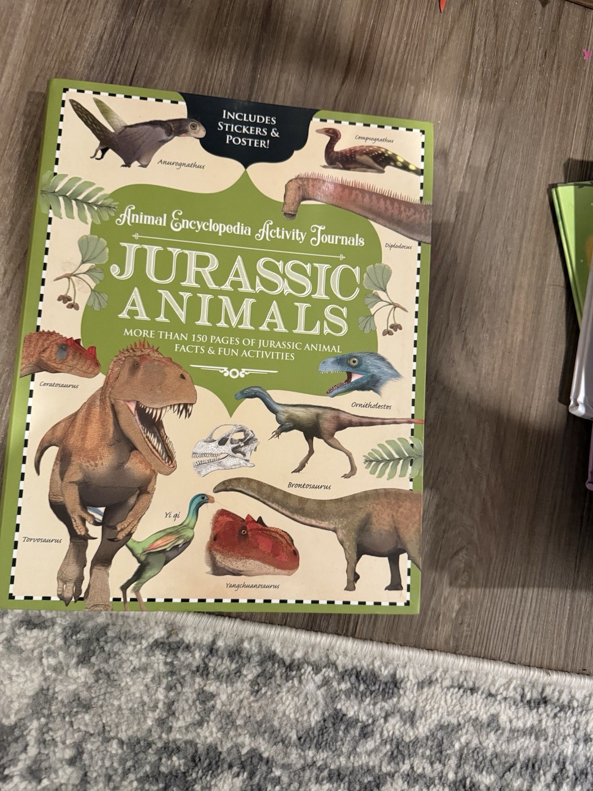 Jurassic Animal Encyclopedia Activity Journal Includes Stickers and Poster