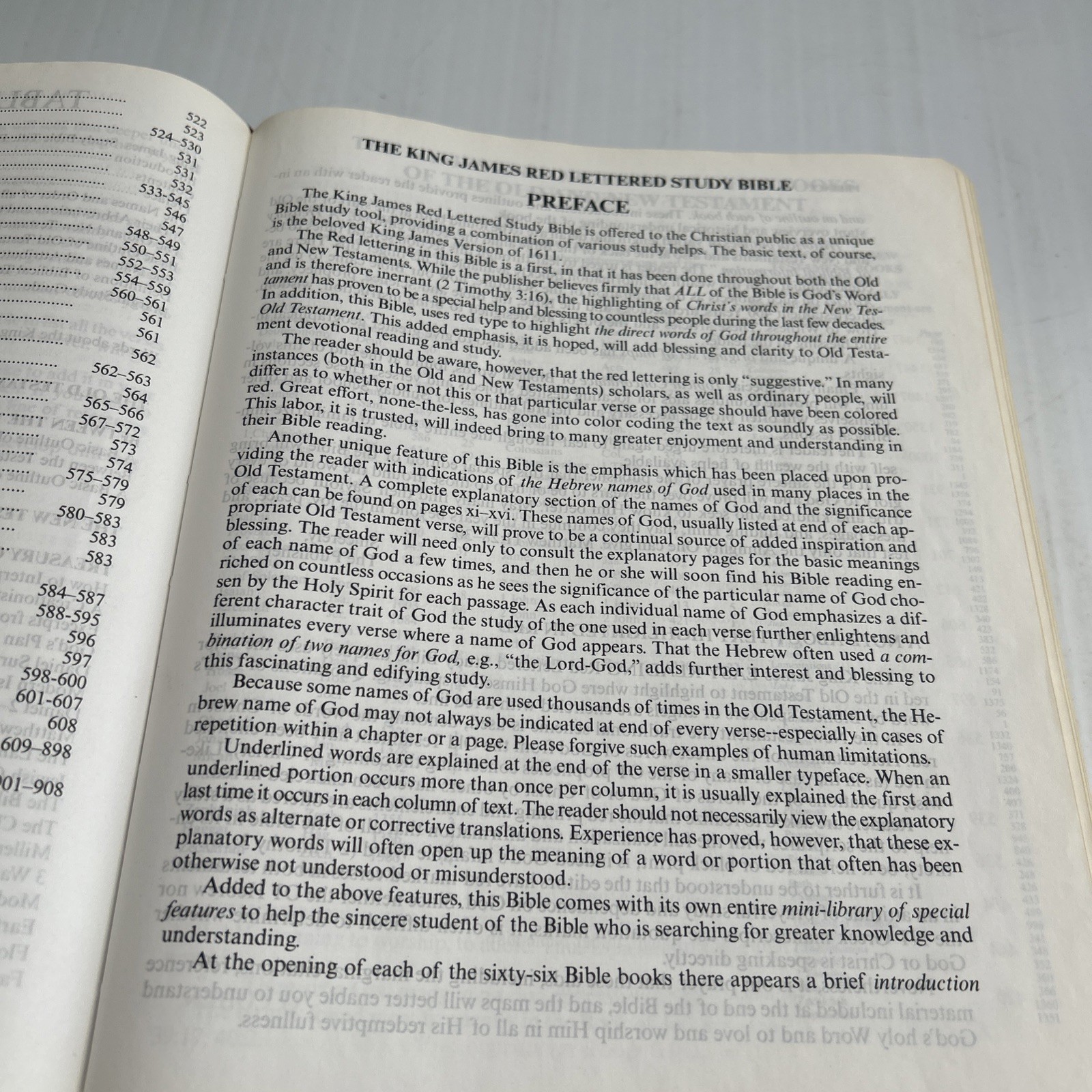 2001 Word Of God KJV Leather Special Margin Edition Bible Large Print Red Letter