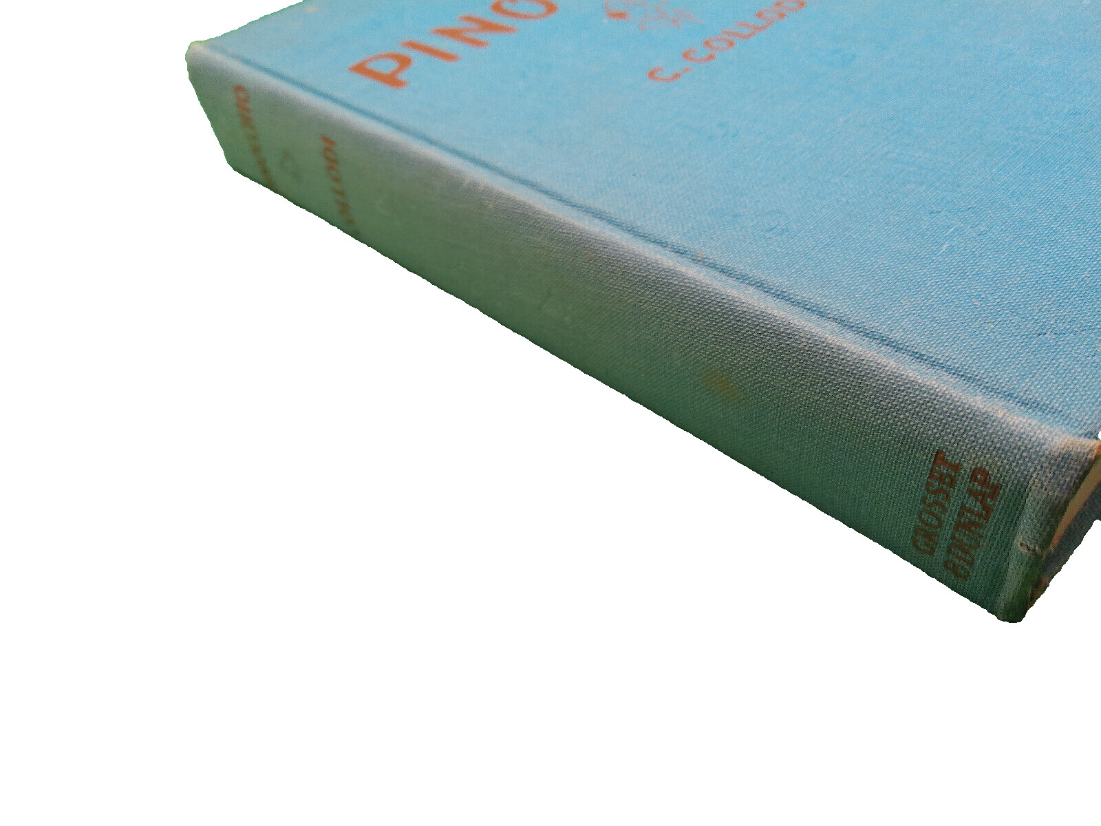 Pinocchio Collodi Helene Carter Grosset Dunlap color plates blue cover HB book