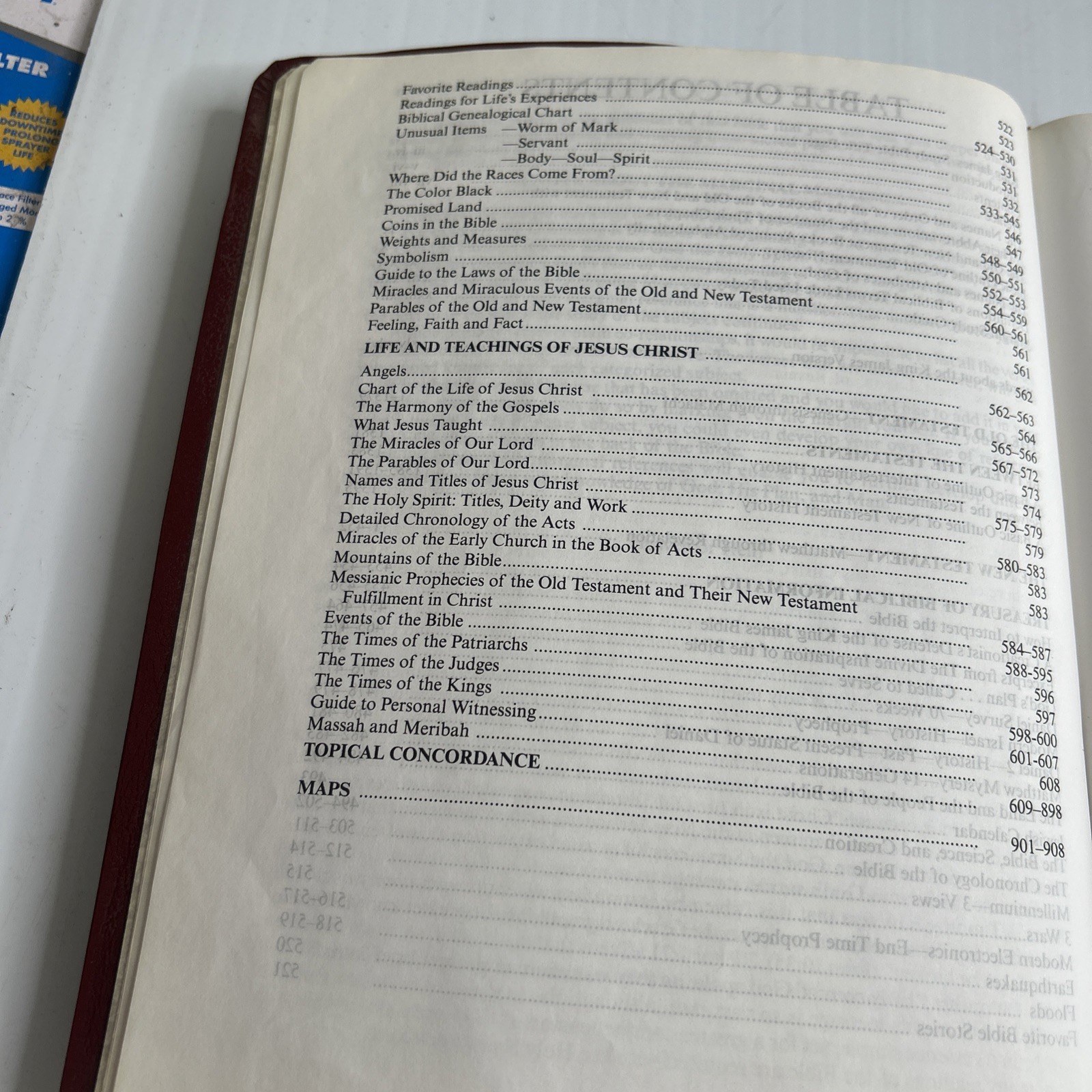 2001 Word Of God KJV Leather Special Margin Edition Bible Large Print Red Letter
