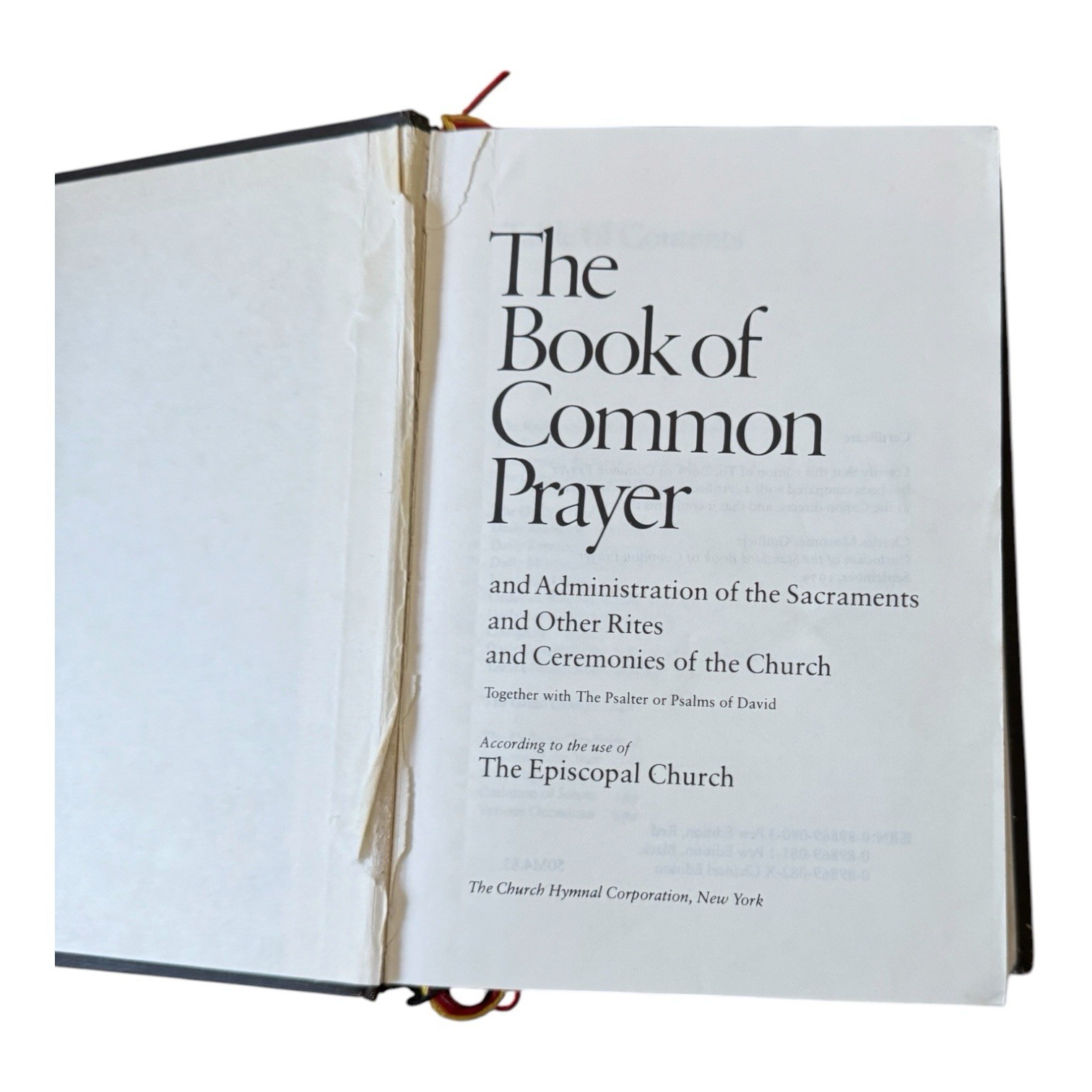 1979 Book of Common Prayer Episcopal Church Black Hardcover Prayer Book READ
