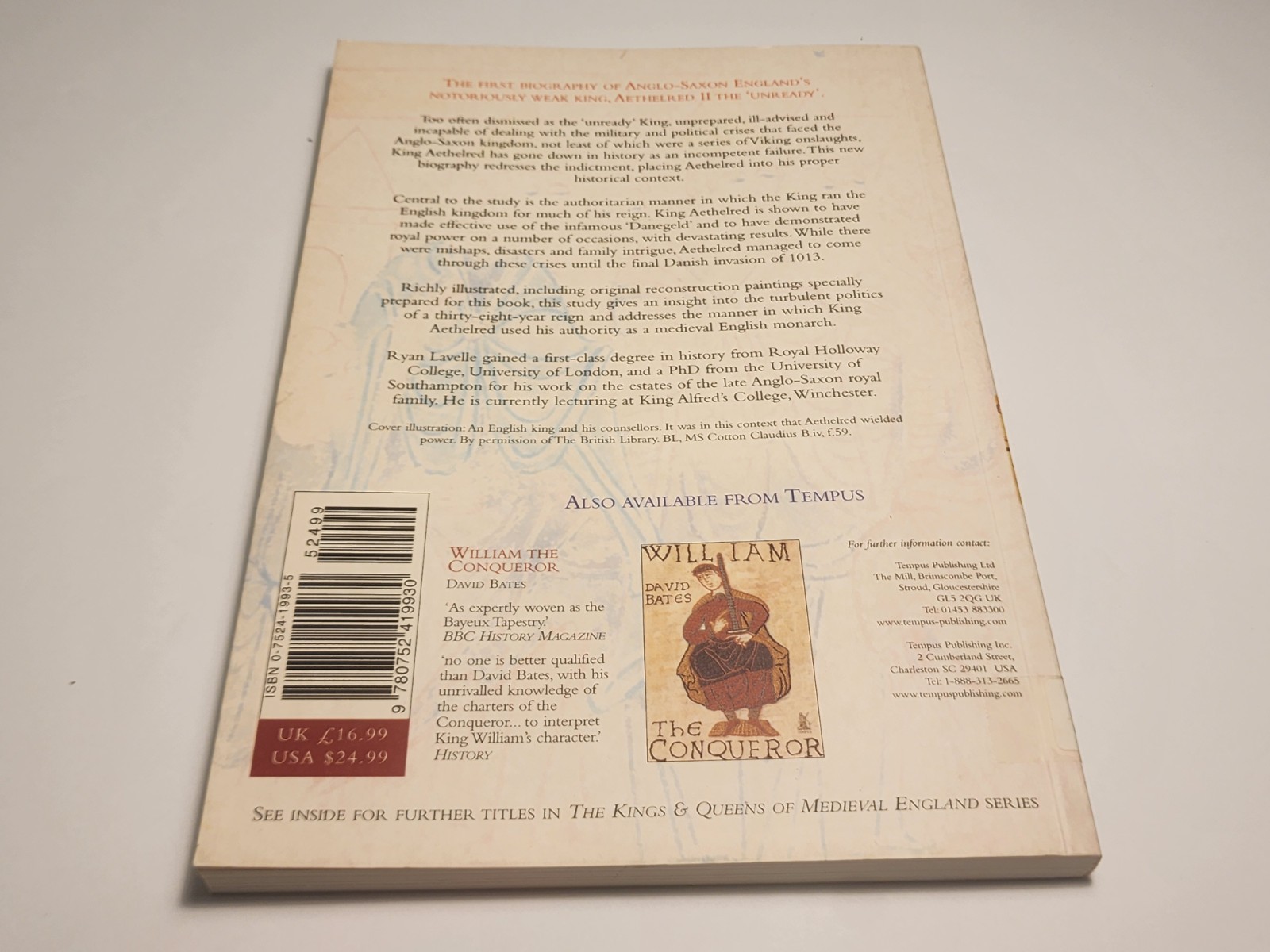 Aethelred II King of the English 978-1016 by Ryan Lavelle Paperback