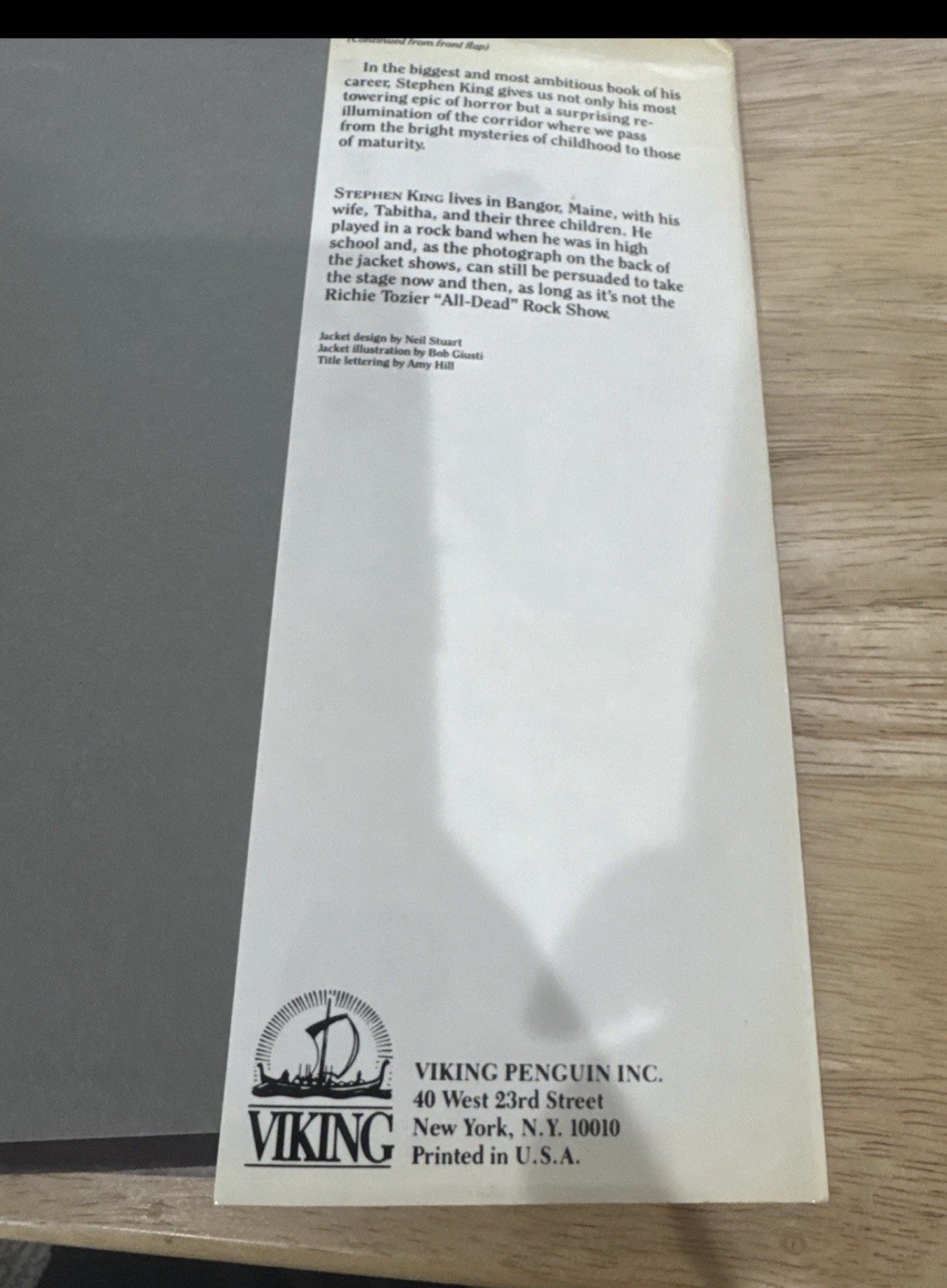 1986 First Edition IT by STEPHEN KING Viking Press HARDCOVER DJ RARE HTF