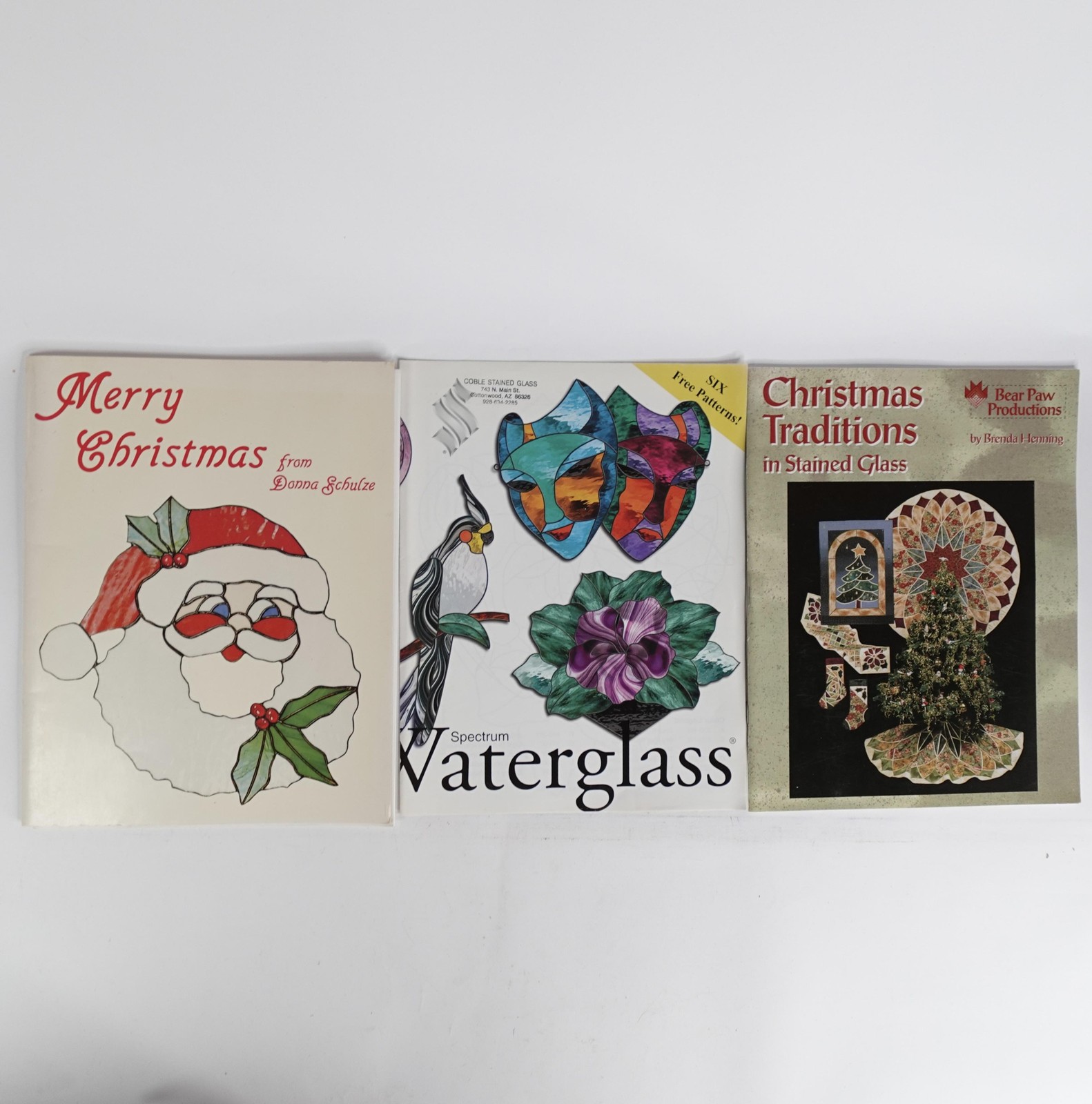 Stained Glass Book Lot 11 Patterns Technique Southwest Christmas Japanese