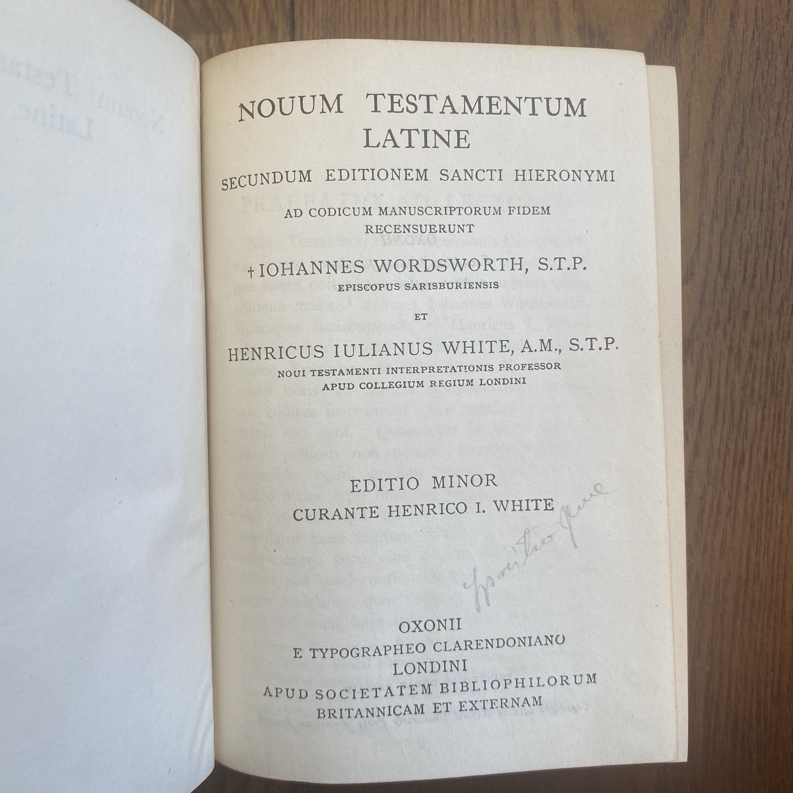 1911 Nouum Testamentum Latine New Testatment Oxford Ed Latin Language Pocket