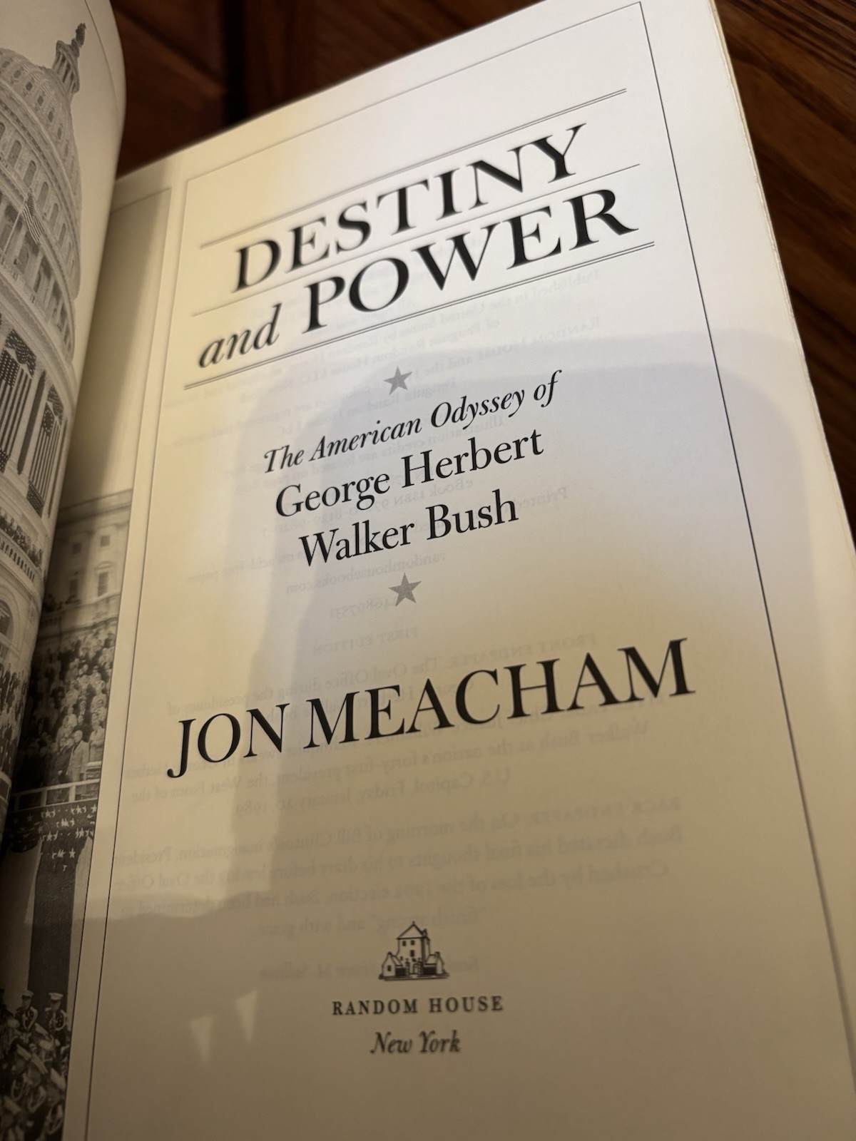 Destiny and Power. Jon Meacham. Signed 1st HC Ptg. RH 2015. Fine/VG+