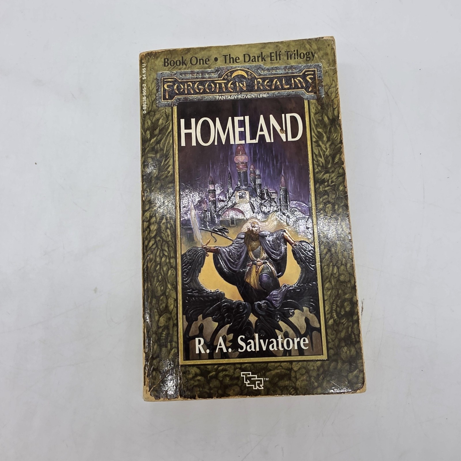 Vintage Dark Elf Trilogy Homeland Exile Sojourn Salvatore TSR PB Fantasy Lot 3