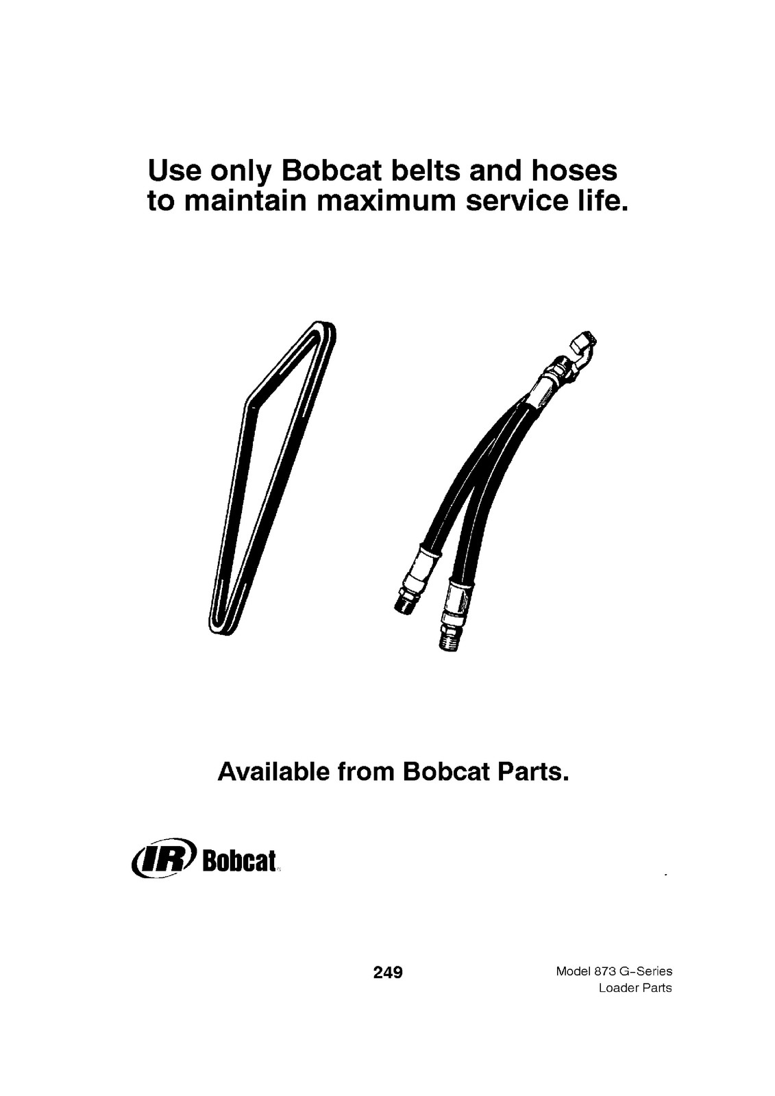 BOBCAT 873 G Series Parts Manual SN 514140001 514240001 517911001 Up – BOUND