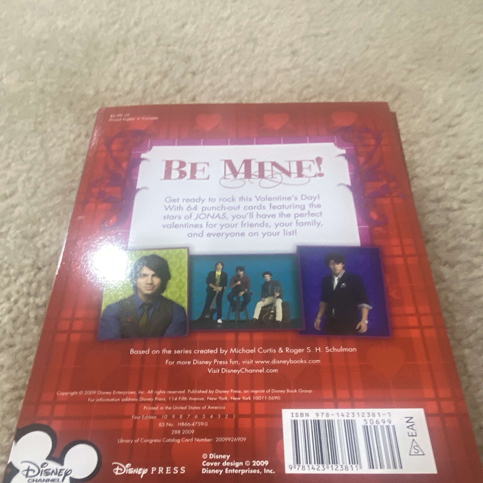 Disney Press Jonas 4ever Yours: Book of Rockin’ Valentines TPB 2009 32p
