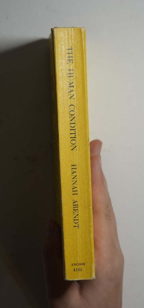 Hannah Arendt – The Human Condition. Anchor Books. Edward Gorey, Leonard Baskin