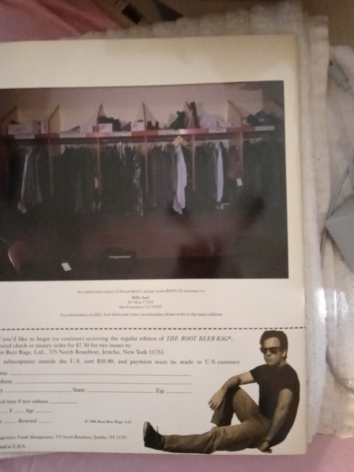 Billy Joel The Bridge Tour Concert Program Special Edition