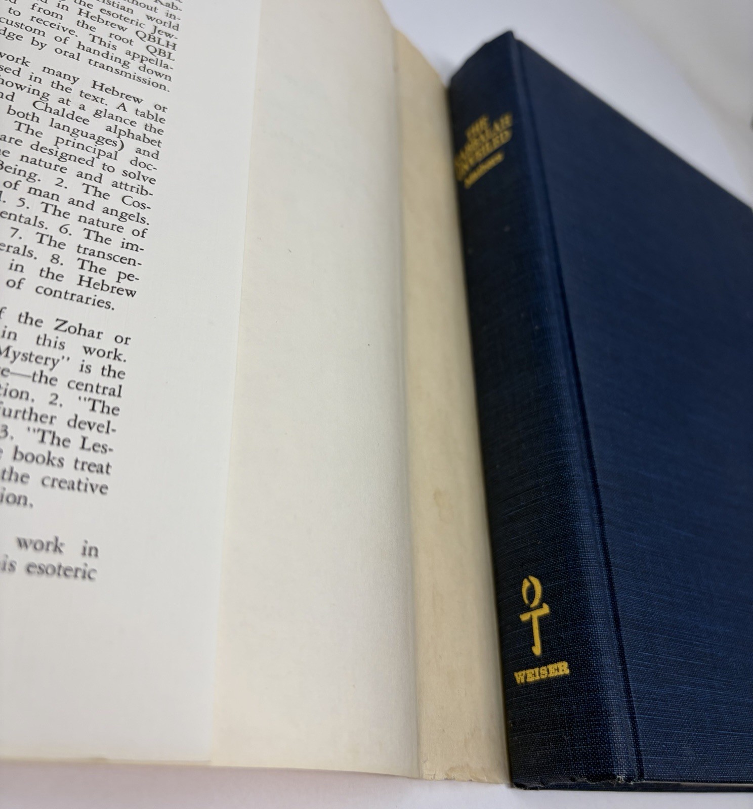The Kabbalah Unveiled Mathers 1978 Hardcover Book Zohar Esoteric Denudata