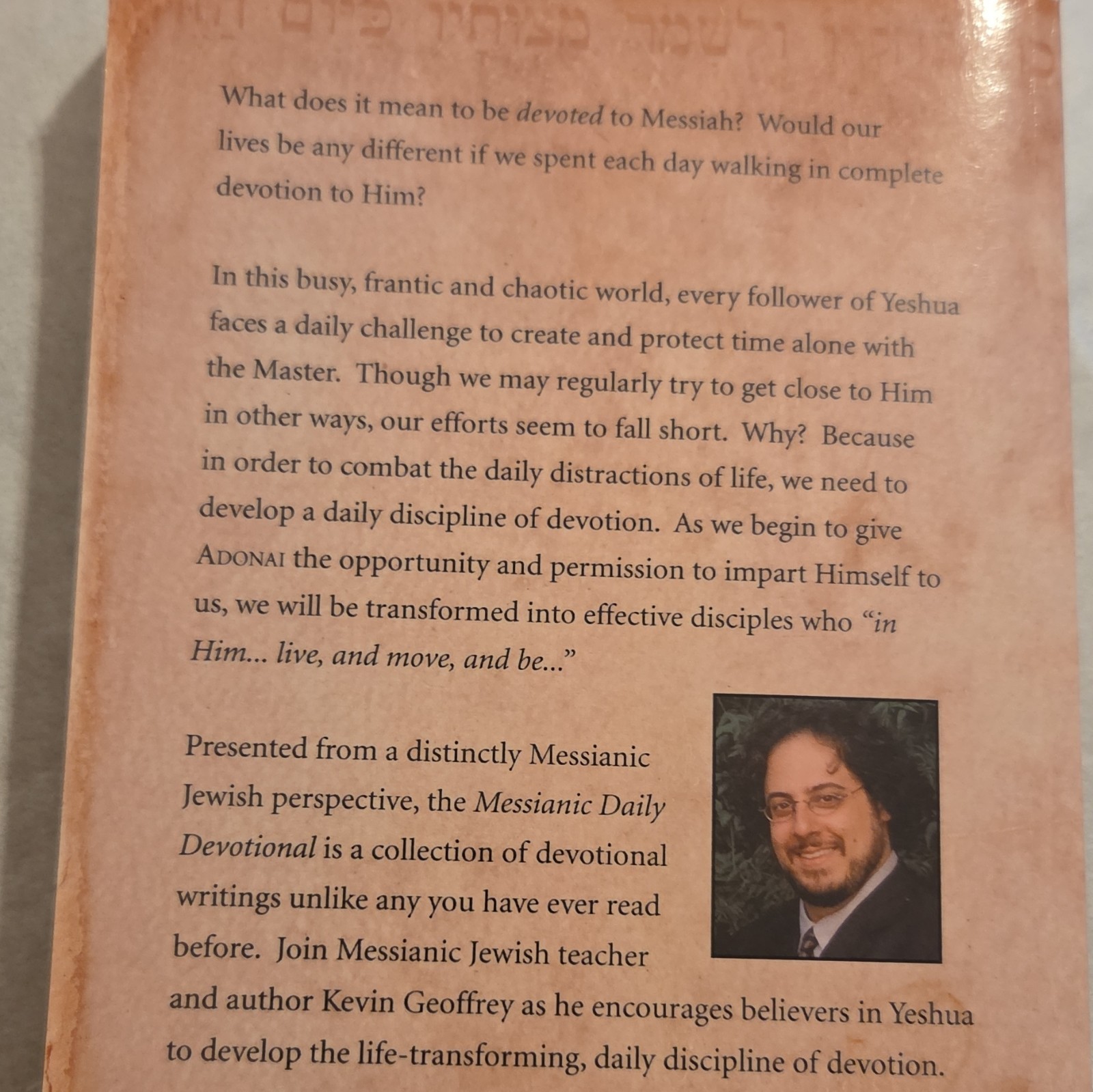 Kevin Geoffrey Messianic Daily Devotional PB English Messianic Judaism