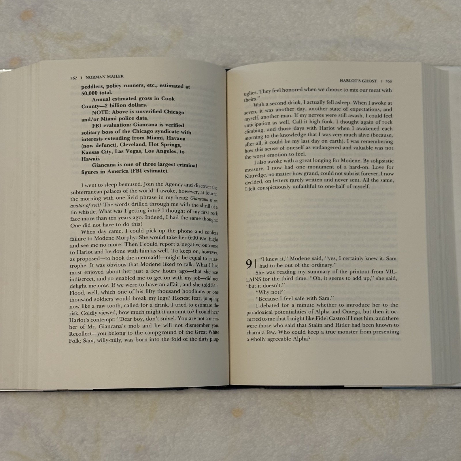 Norman Mailer Harlot’s Ghost – 1st Edition, Hardcover with Dust Jacket in Mylar