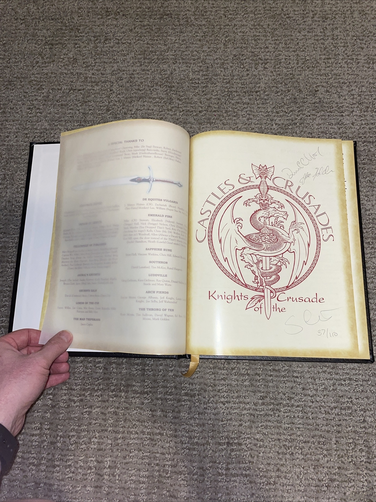 C&C Players Handbook – Special Signed Collector’s Edition (Castles Crusades 7th)