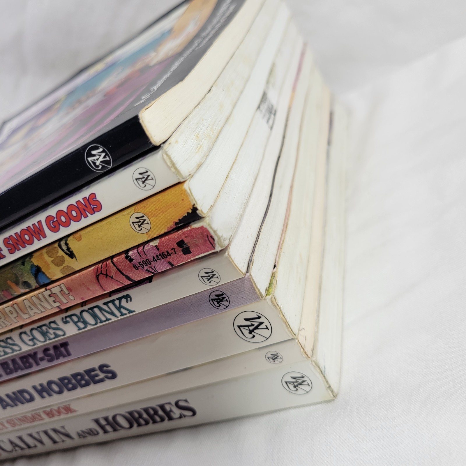 Calvin and Hobbes Book Lot Of 9 Paperbacks By Bill Watterson Cartoons USED