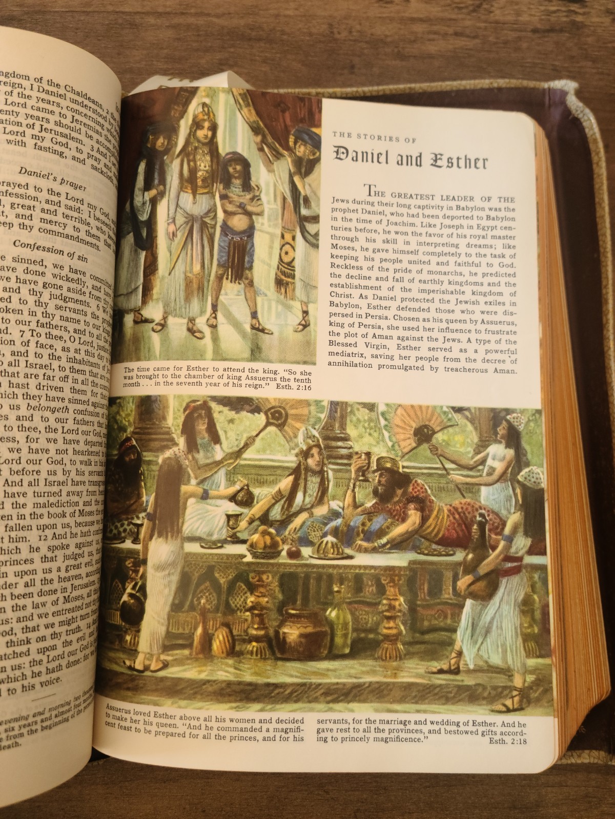 Vintage The Holy Family Catholic Bible, Oversized, 1958, Illustrated