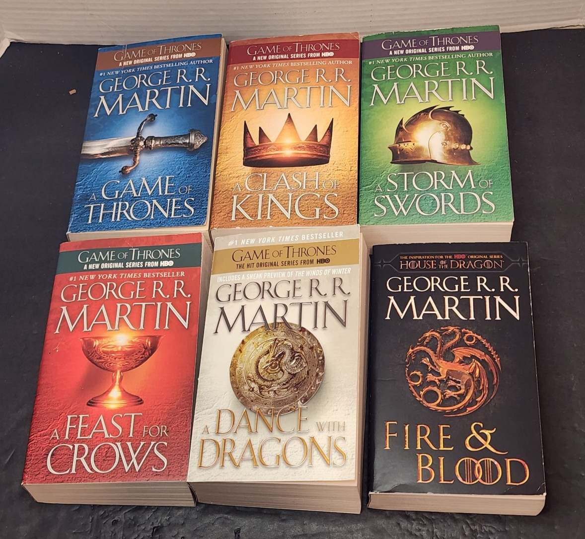 A Song of Ice and Fire Trade Paperback 6 Book Set by George R.R. Martin Lot of 6