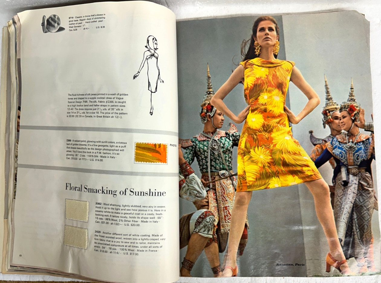 Elegance Spring/Summer 1968 Swatched Edition in English title page in French