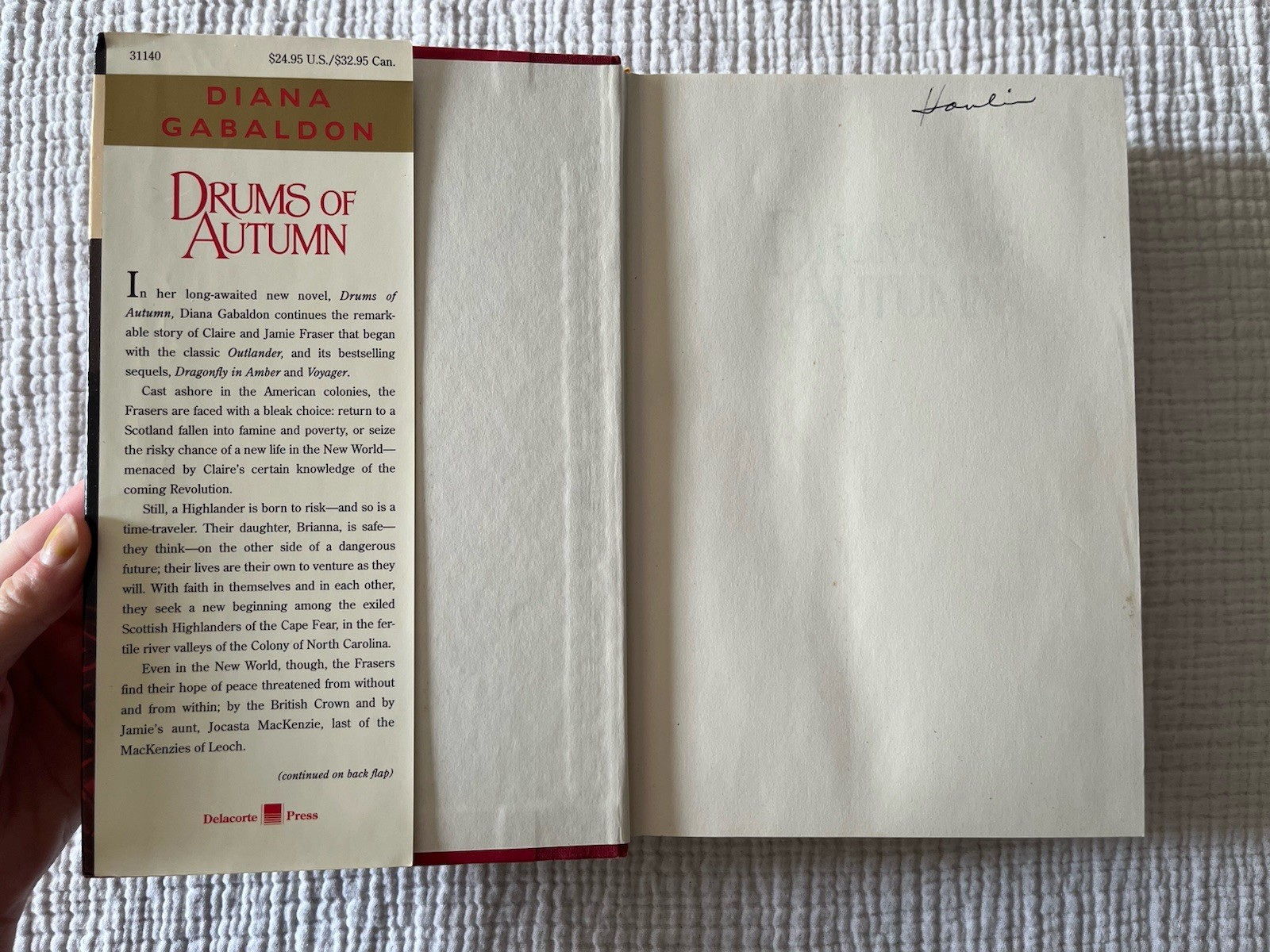 Drums Of Autumn Diana Gabaldon Hardcover 1st Edition Dust Jacket 1997