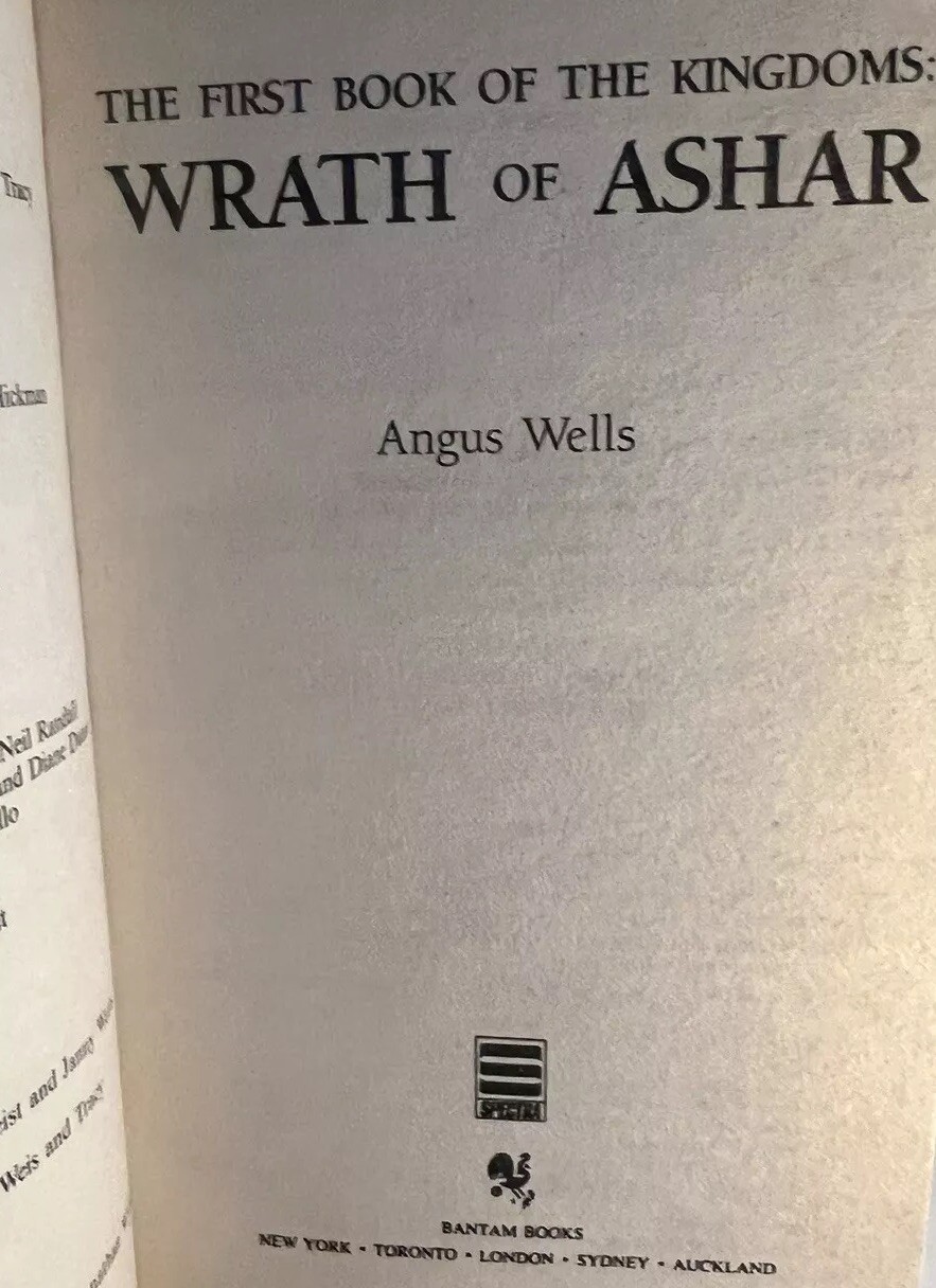 The Kingdoms by Angus Wells Compete Trilogy Set – Bantam 1st Edition Paperback