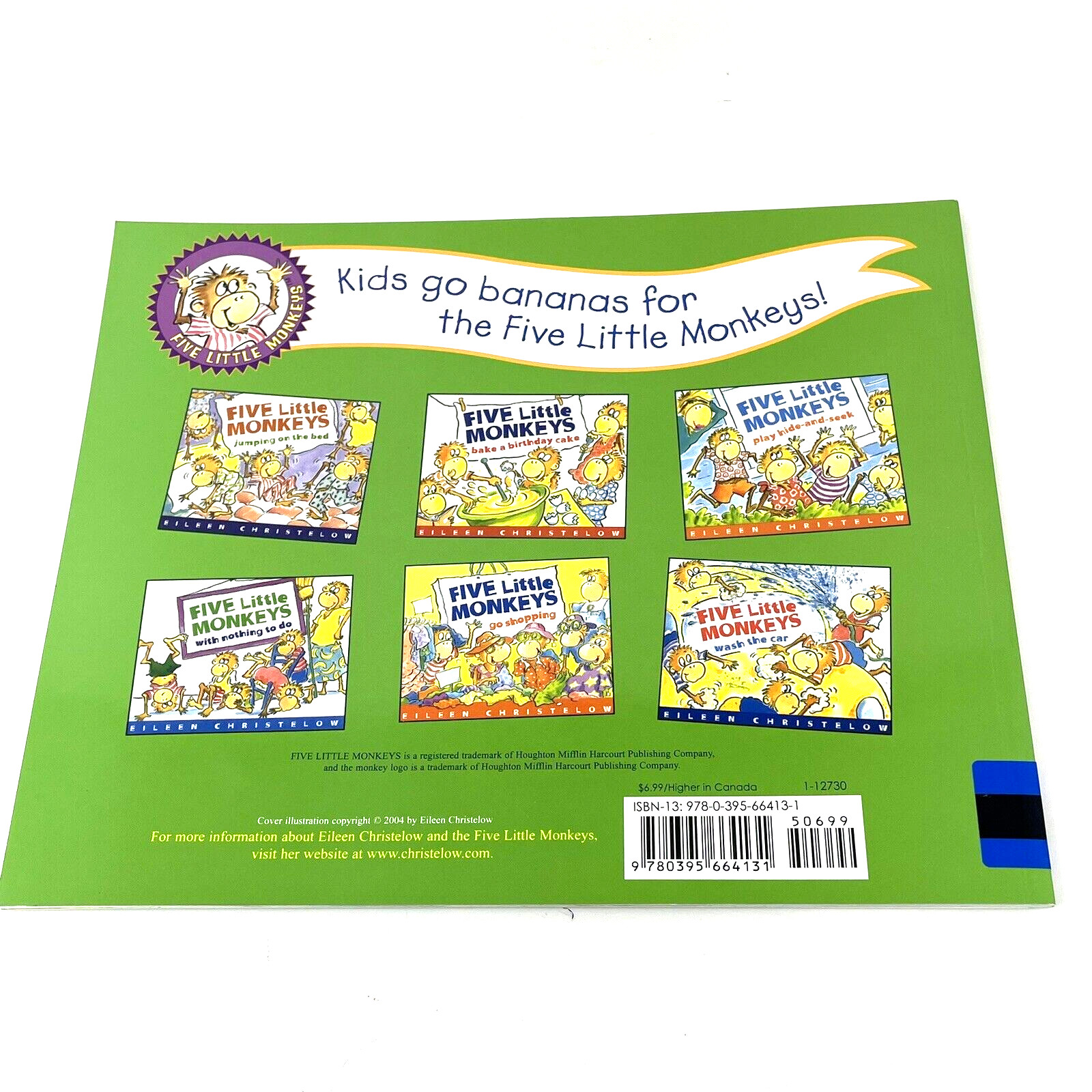 Eileen Christelow Five Little Monkeys Sitting in a Tree (Paperback) Nursery