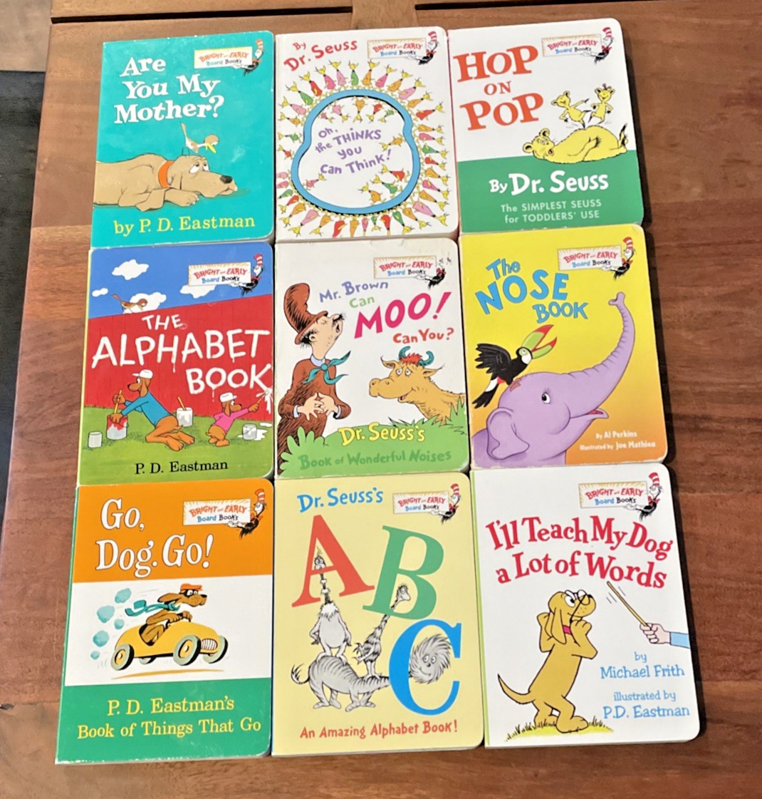 Lot of 9 Bright and Early Board Books by Dr. Seuss – Children/Toddlers/Kids