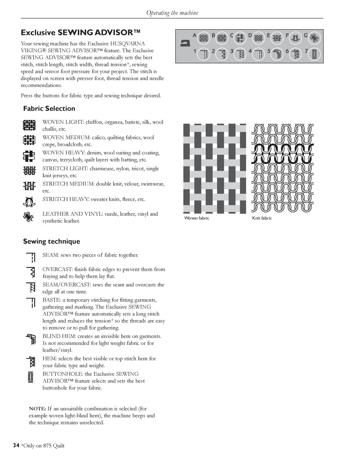 HUSQVARNA VIKING Sapphire 875Q 855 835 Quilt Users Guide Manual – WIRE CLOSURE