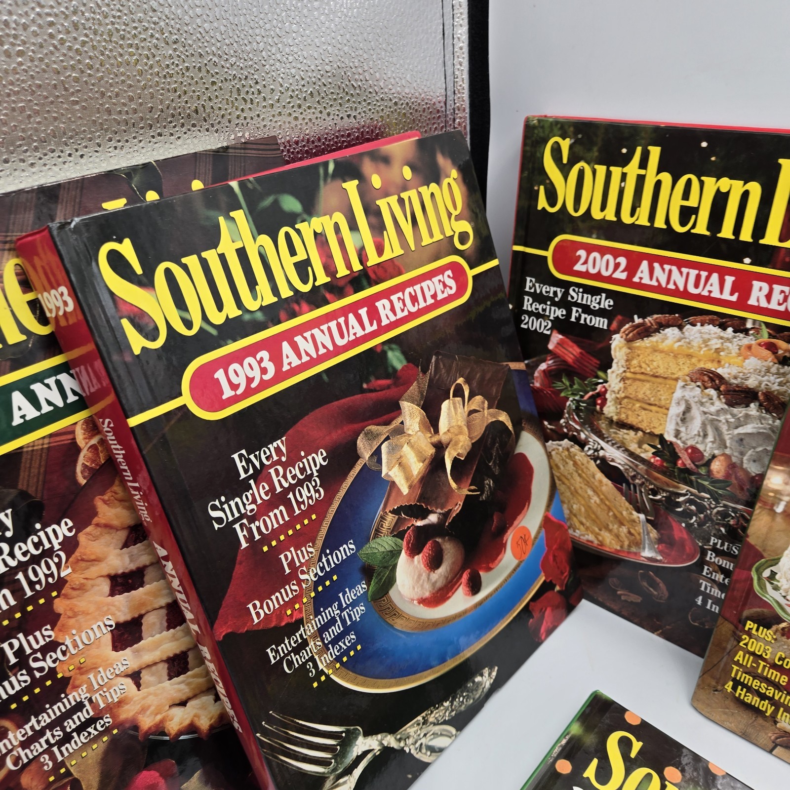 Southern Living Cookbooks 1992 1993 2002 2003 2007 2008 2009 lot 7 Annual Recipe