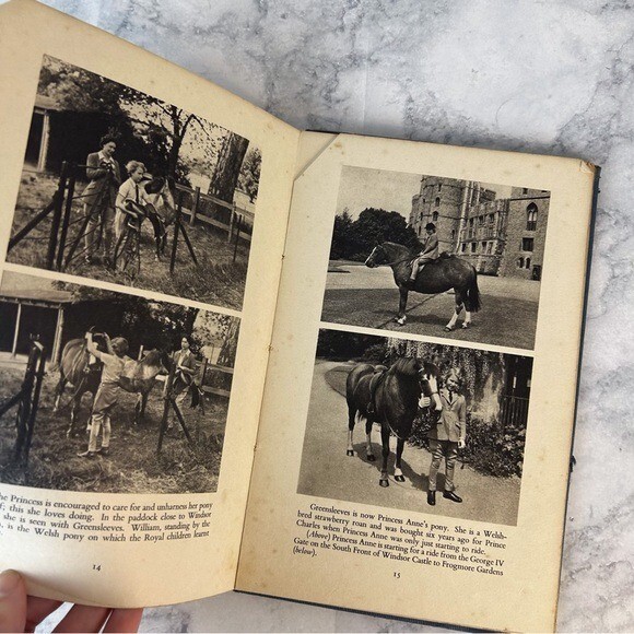 The Queen and Princess Anne Lisa Sheridan Vintage hdbk Blue book w pics