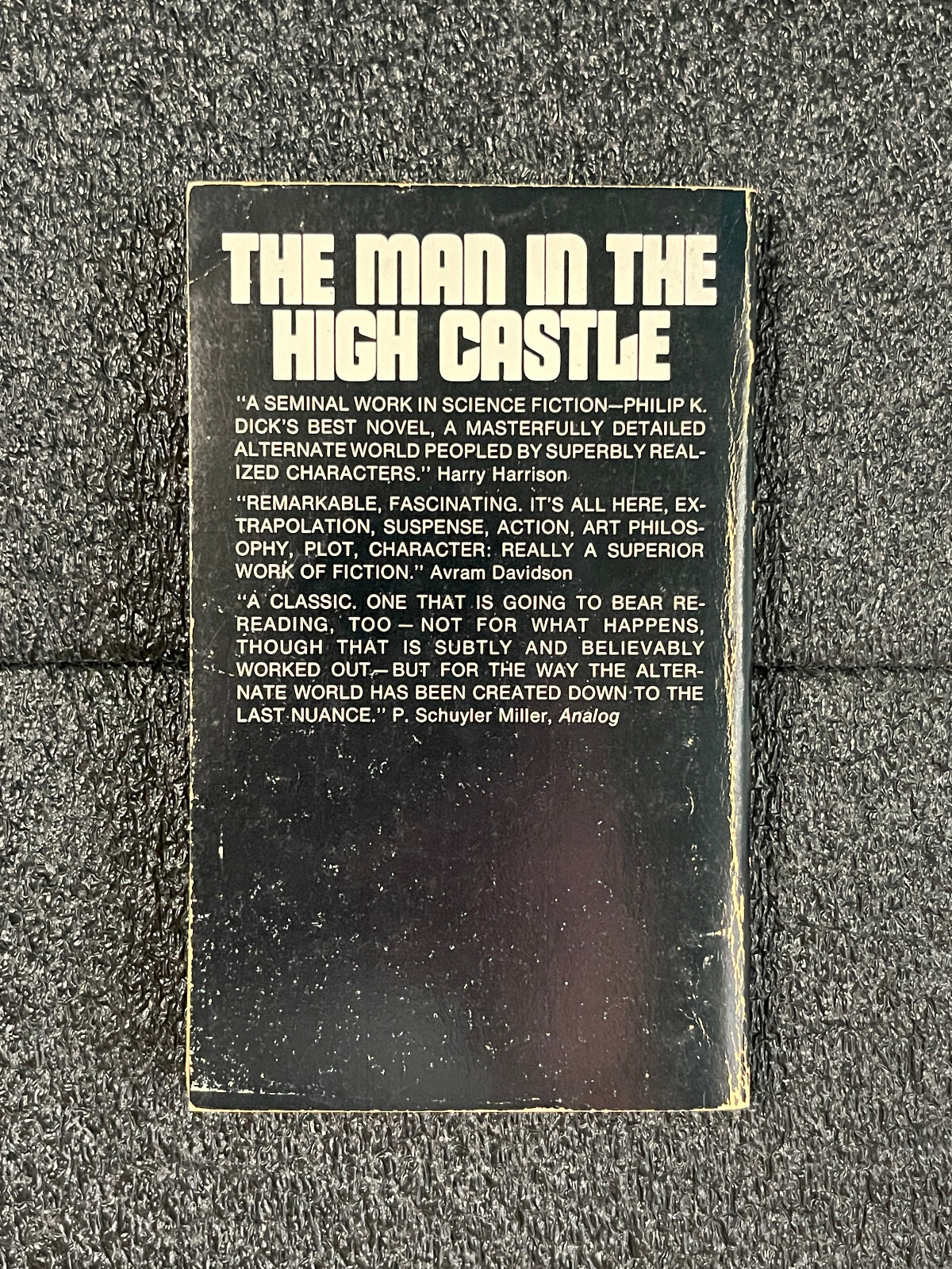VINTAGE PB Sci-Fi PHILIP K DICK Man In the High Castle 1974 dystopian society