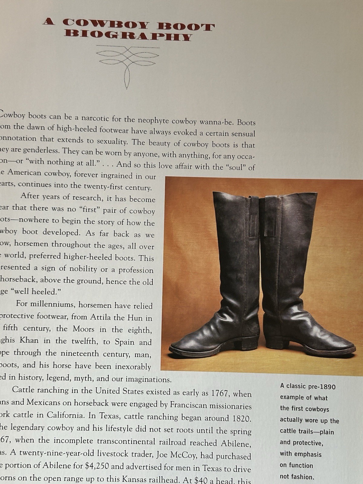 Art of the Boot Tyler Beard Jim Arndt HC 1999 1st Ed Western Cowboy Book