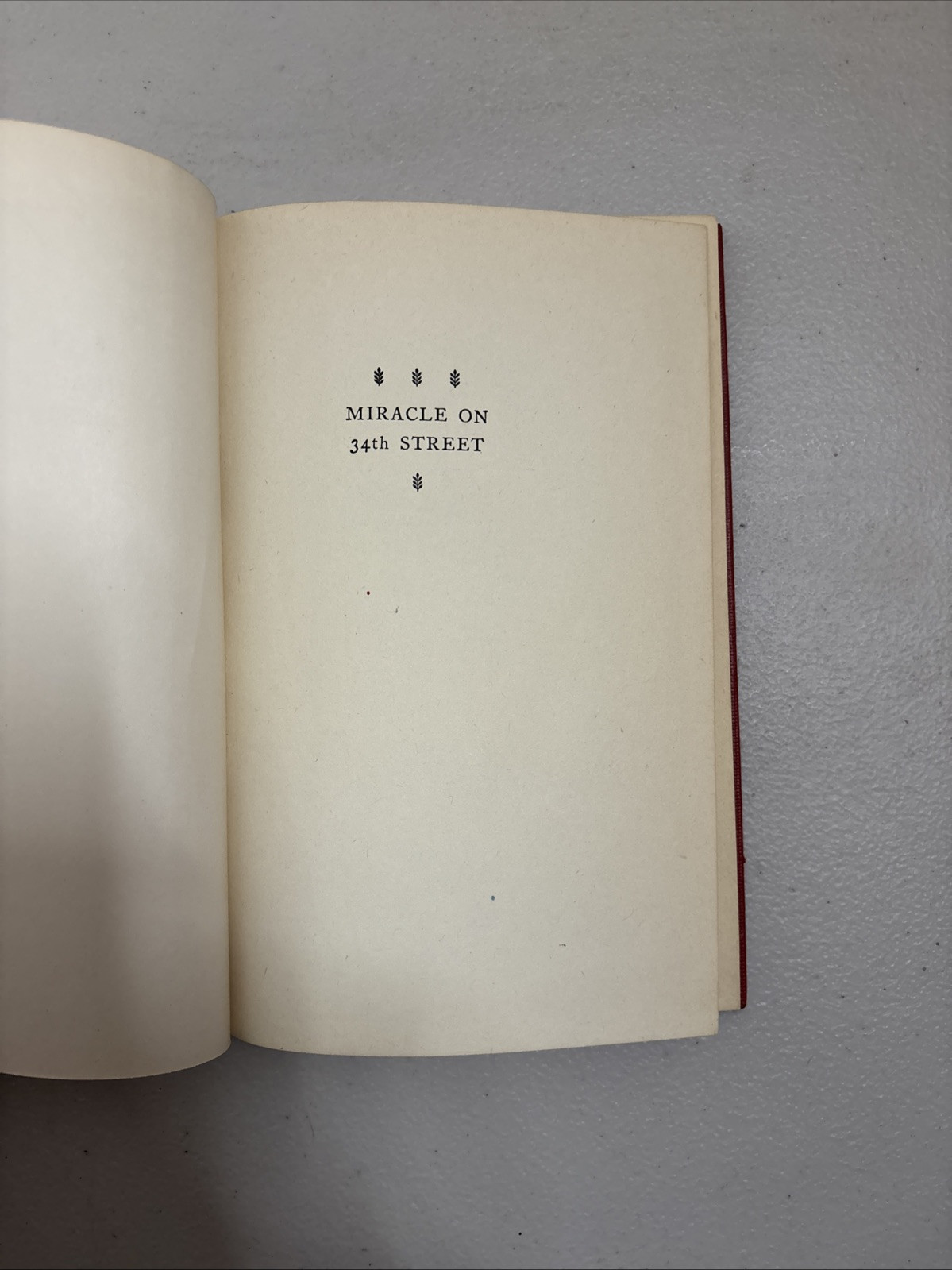 1947 Miracle On 34th Street by Valentine Davies – by Harcourt, Brace and co.
