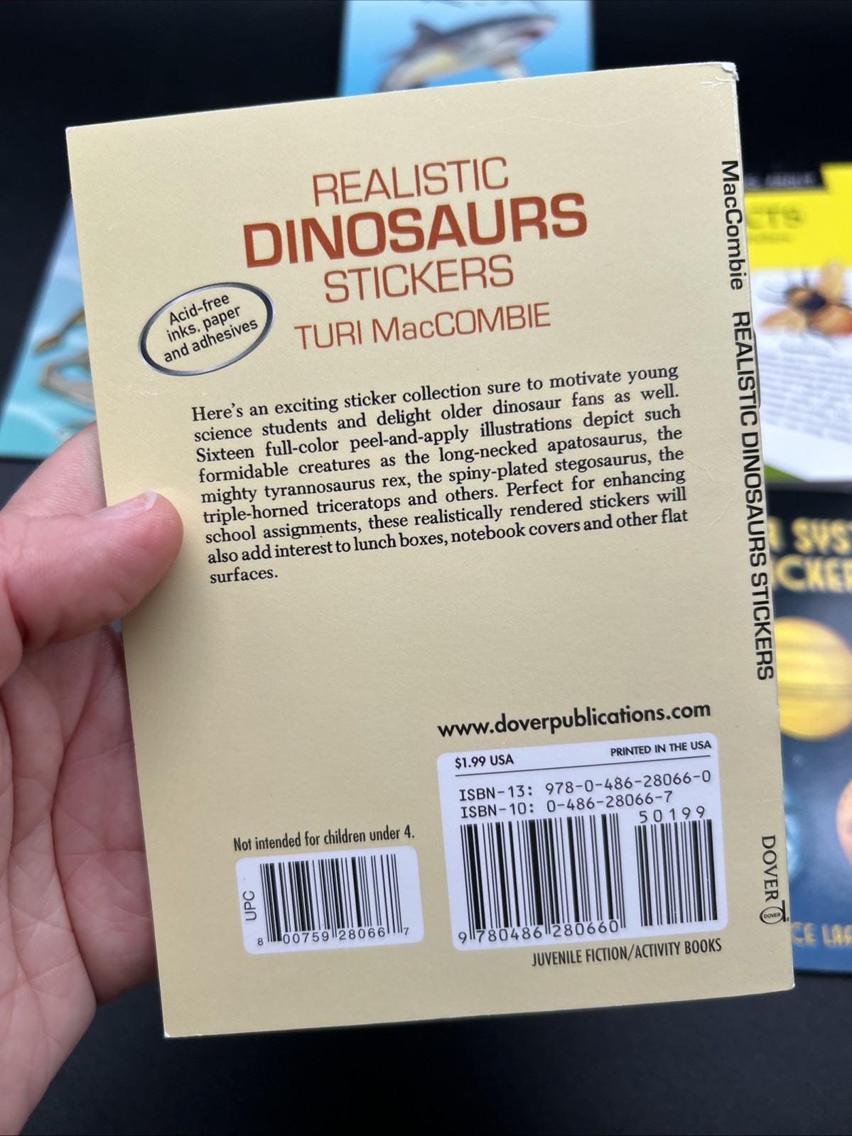 Educational Stickers Lot Dover Little Activity Books Dinosaurs Planets Insects +