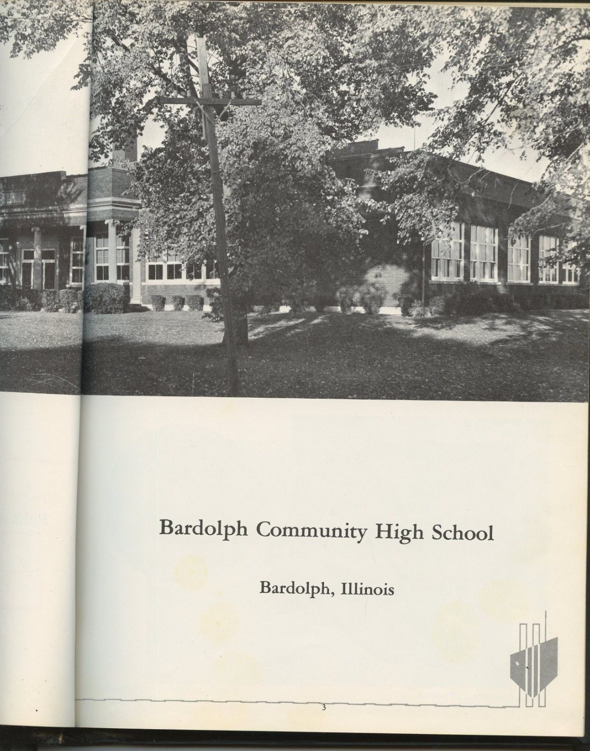Bardolph Community High School Monitor Yearbook 1958 HB McDonough Co Illinois