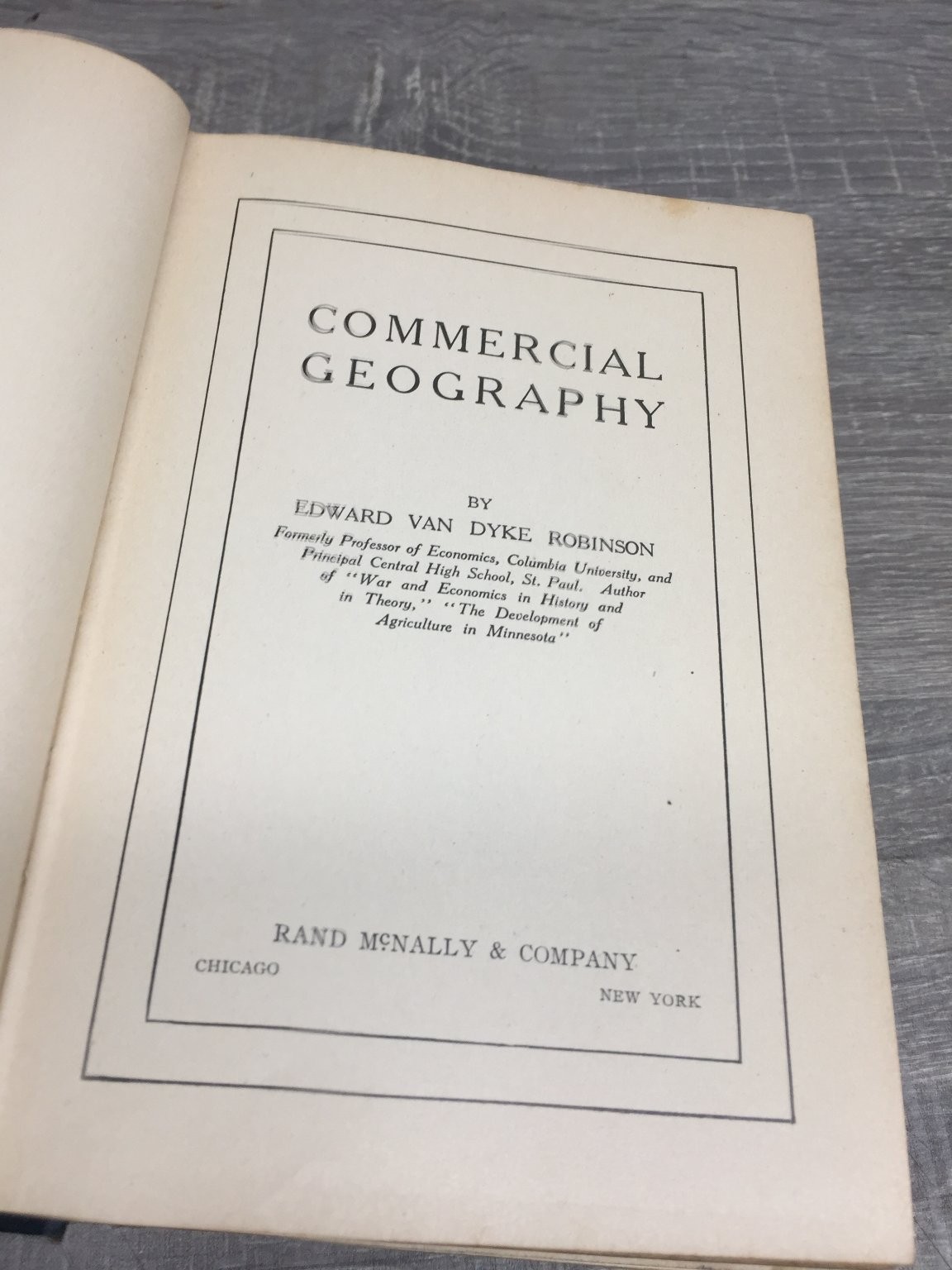 A Child’s Geography of the World & Commercial Geography V.M. Hillyer Book Lot
