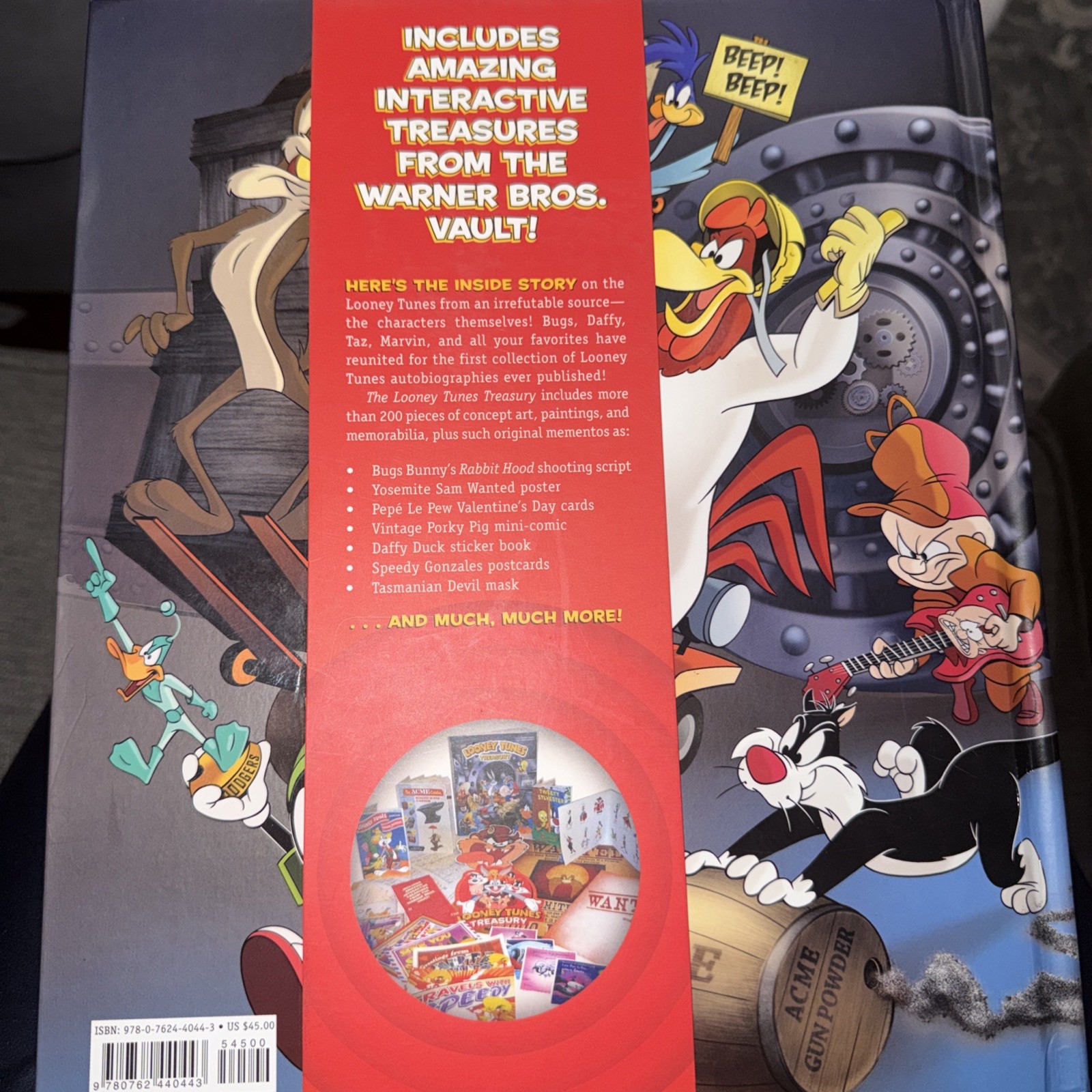 The Looney Tunes Treasury Hardcover Interactive Book Warner Bros Vault