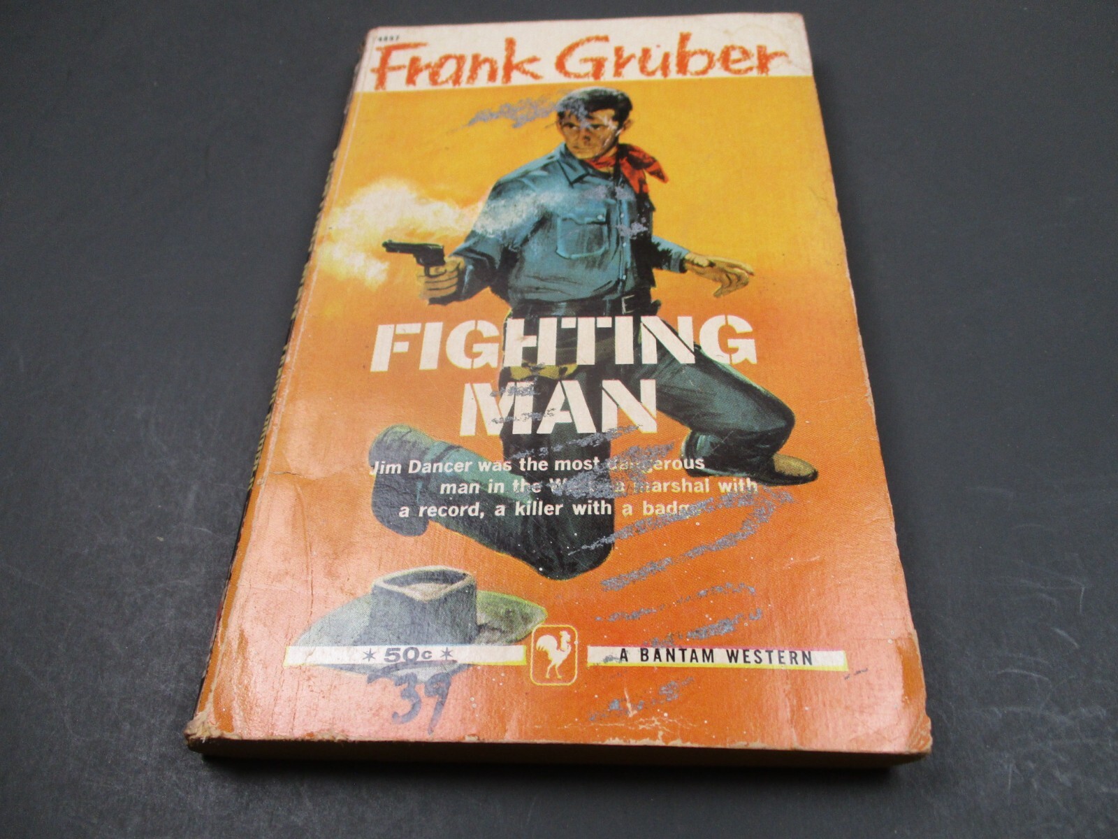 Fighting Man by Frank Gruber Bantam Books 3rd printing 1969 WESTERN PB