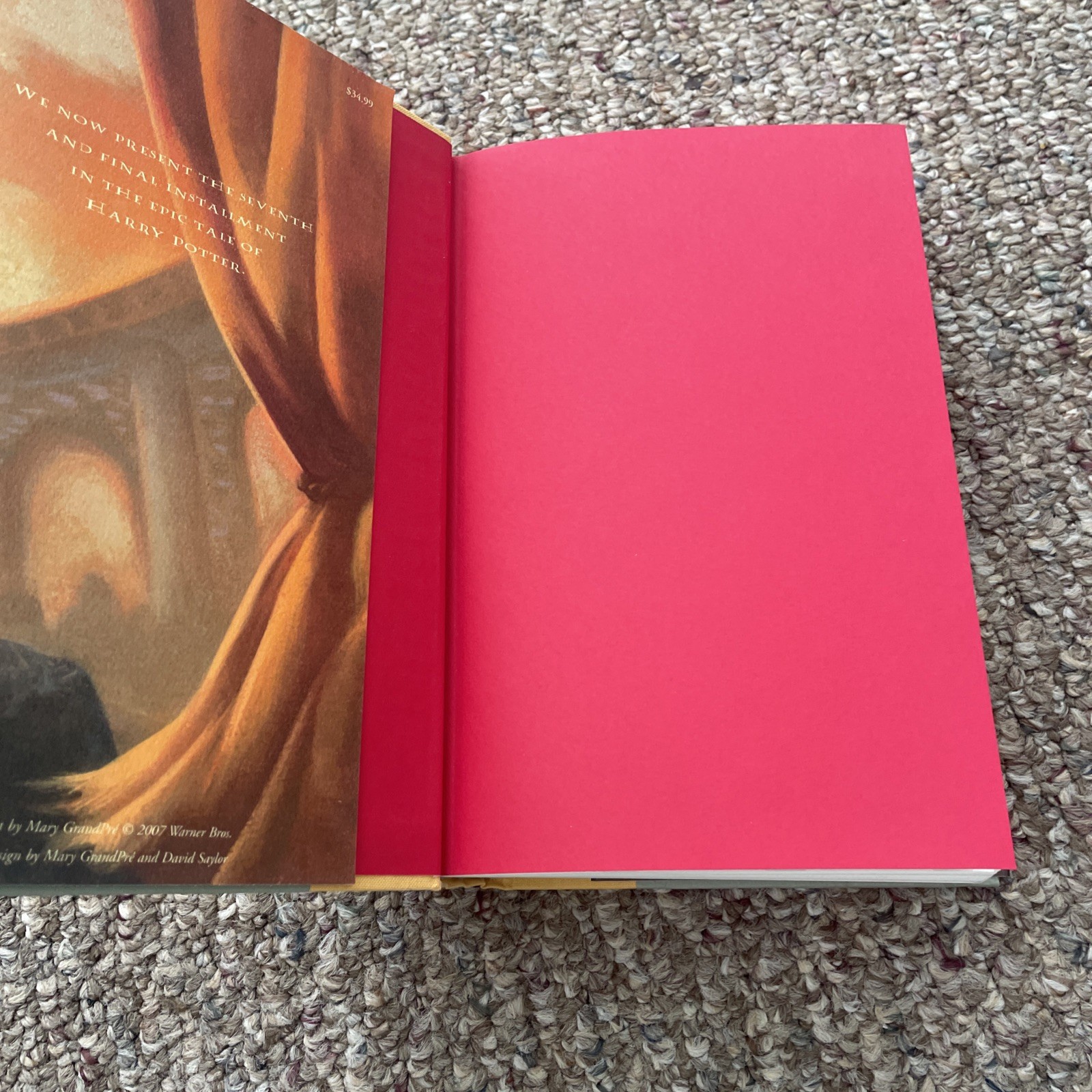 First Edition USA 1st Print Harry Potter & The Deathly Hallows 759 pages