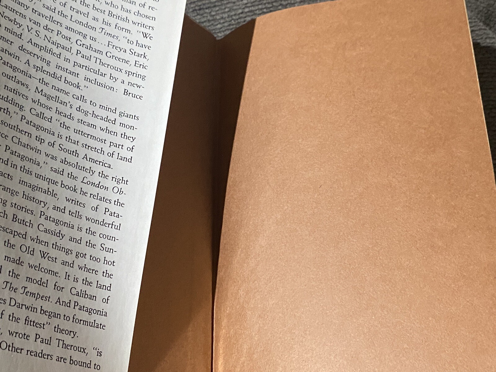 In Patagonia by Bruce Chatwin – First US Edition – Spine Cracked