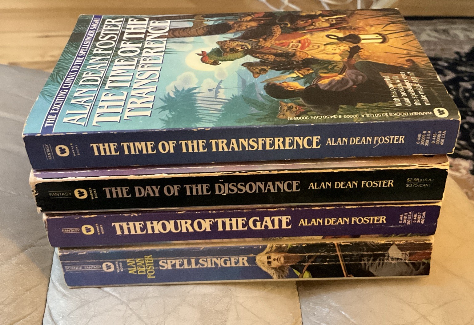 Lot 4 Spellsinger Saga 1-3 & 8 By Alan Dean Foster Fantasy Warner Bks 2 Are 1/1