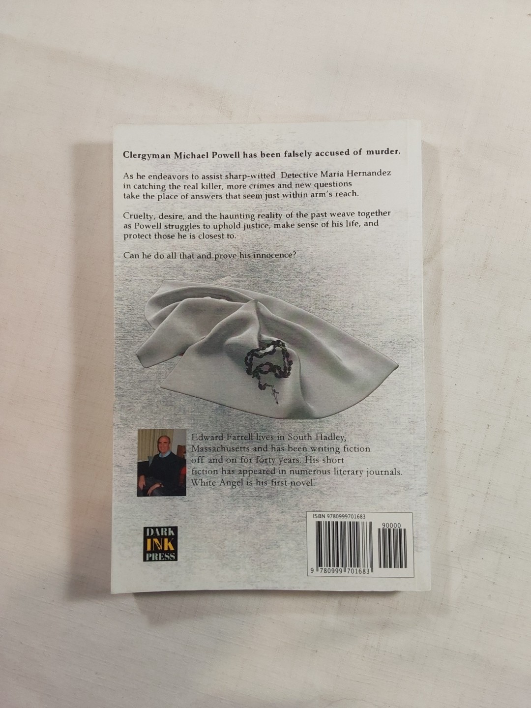 SIGNED White Angel by Farrell, Edward [Paperback, 282 pages] Dark Ink Press 2018